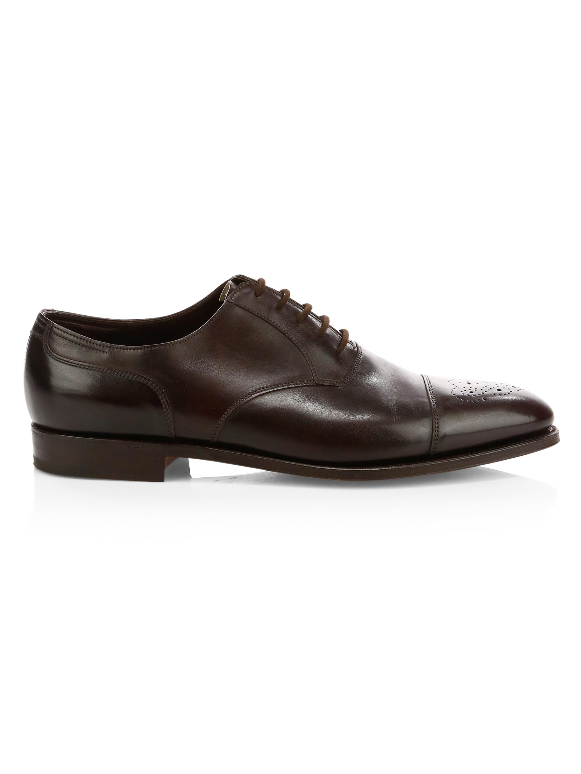John Lobb Hartland Classic Leather Oxfords | Saks Fifth Avenue