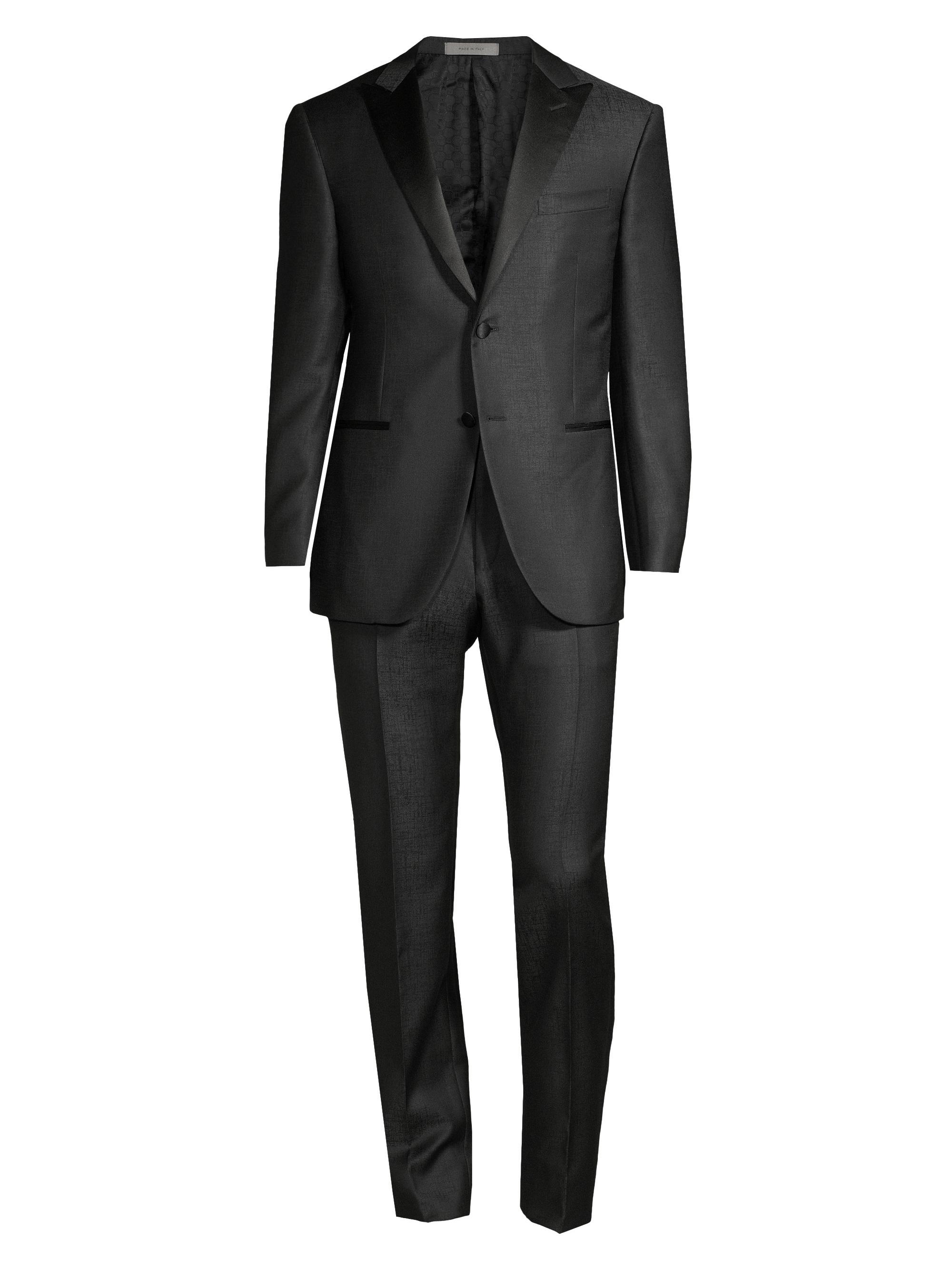 Corneliani Men's Wool 2-Piece Tuxedo - Black