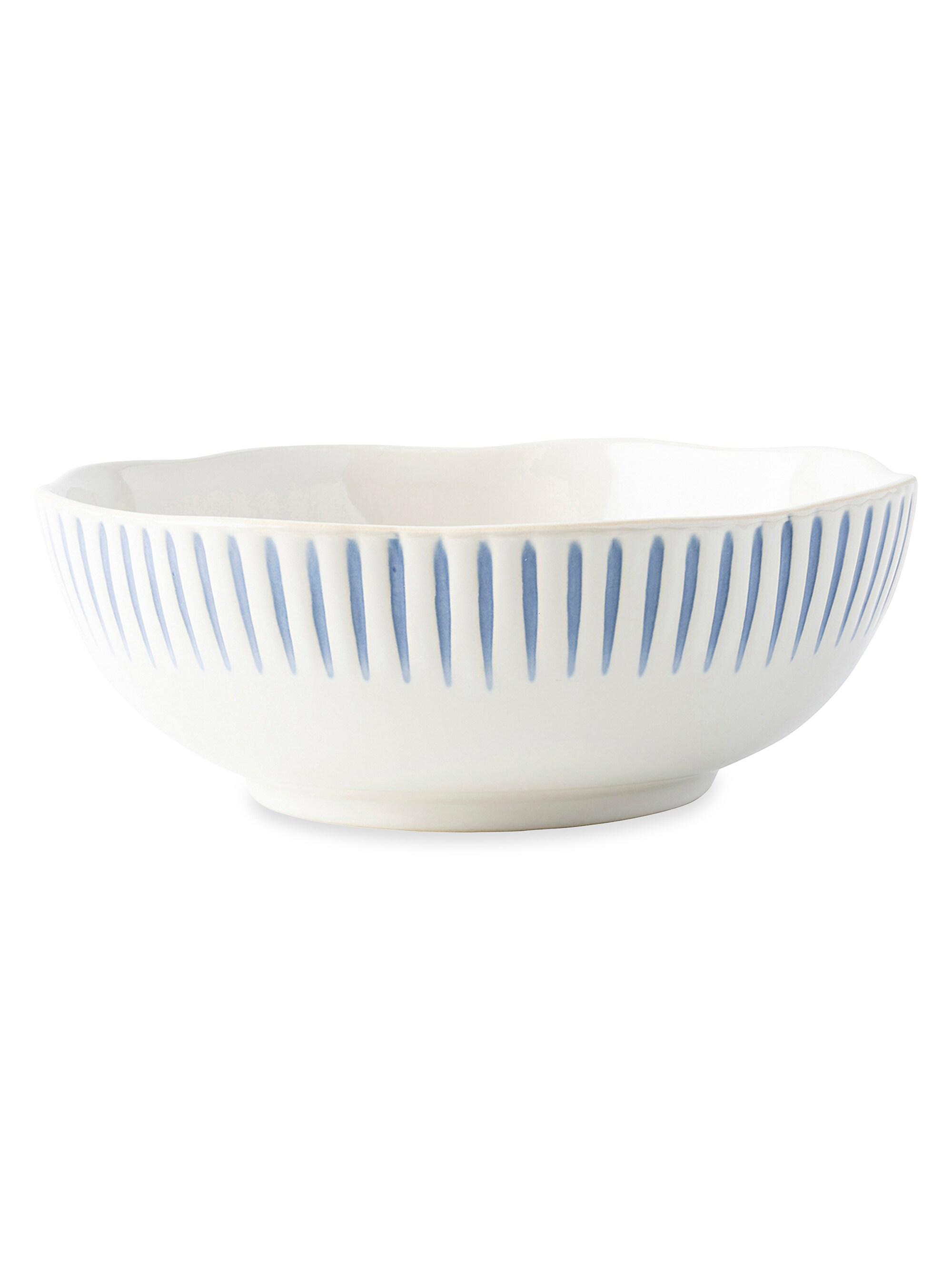 Juliska Sitio Stripe Indigo Coupe Bowl