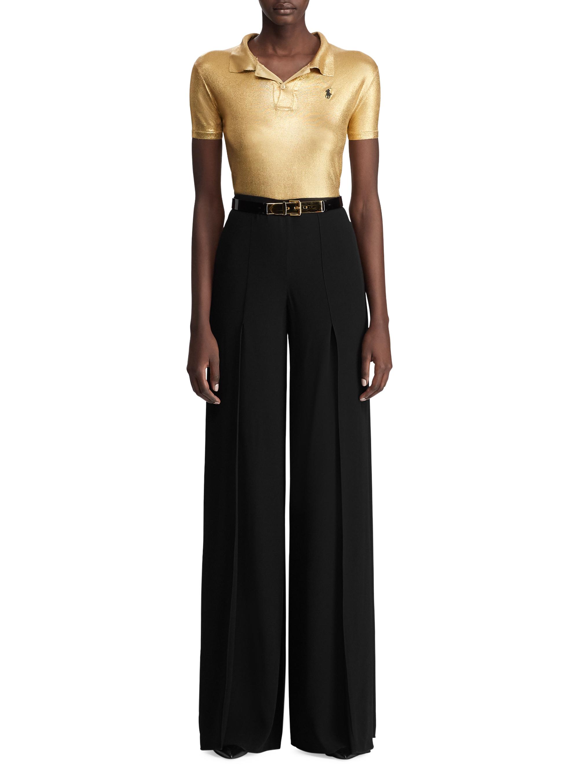 Ralph Lauren Collection Gold Lacquer Pony Polo Tee | Saks