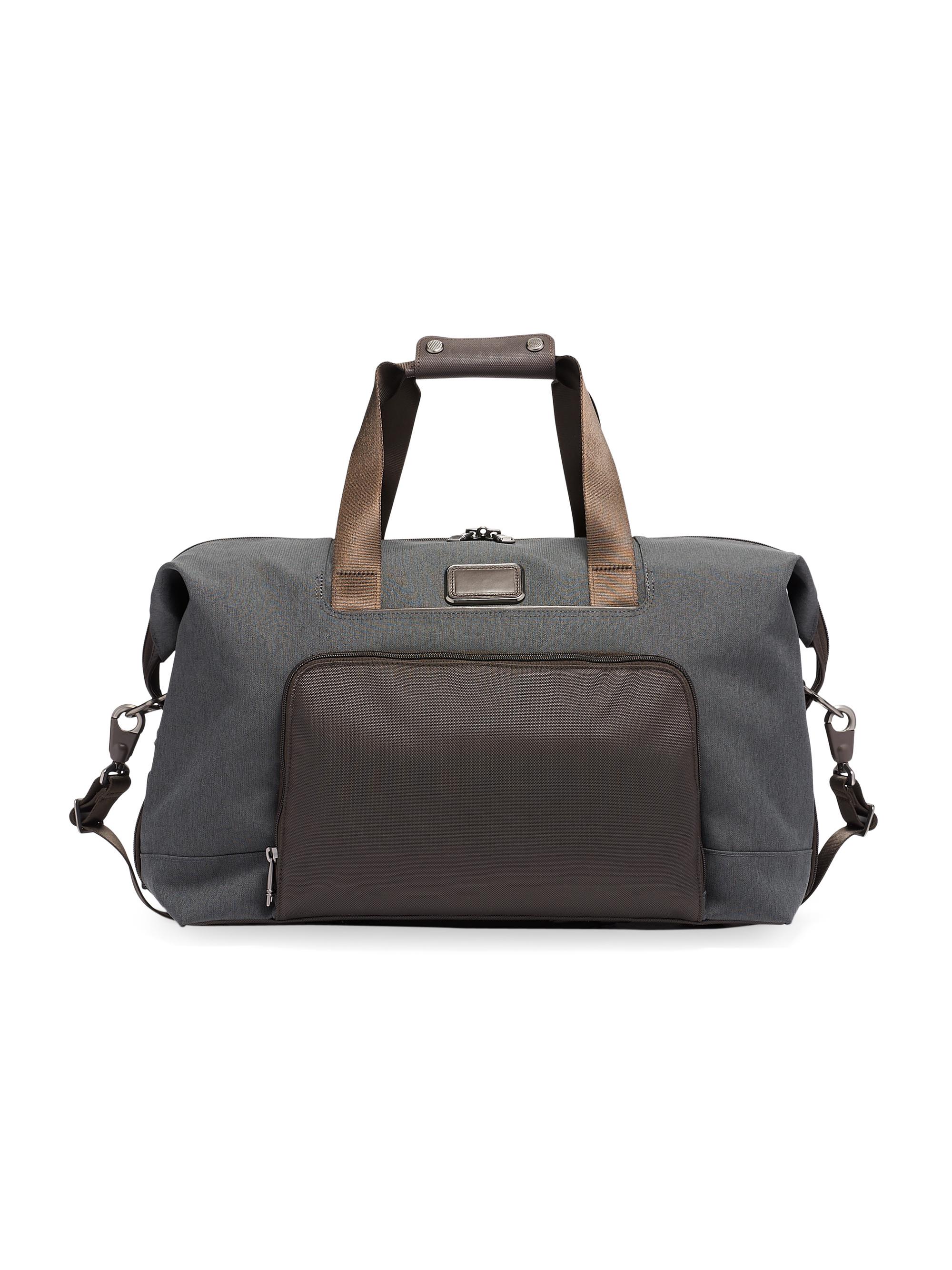 TUMI Men's Alpha Double-Expansion Satchel - Anthracite