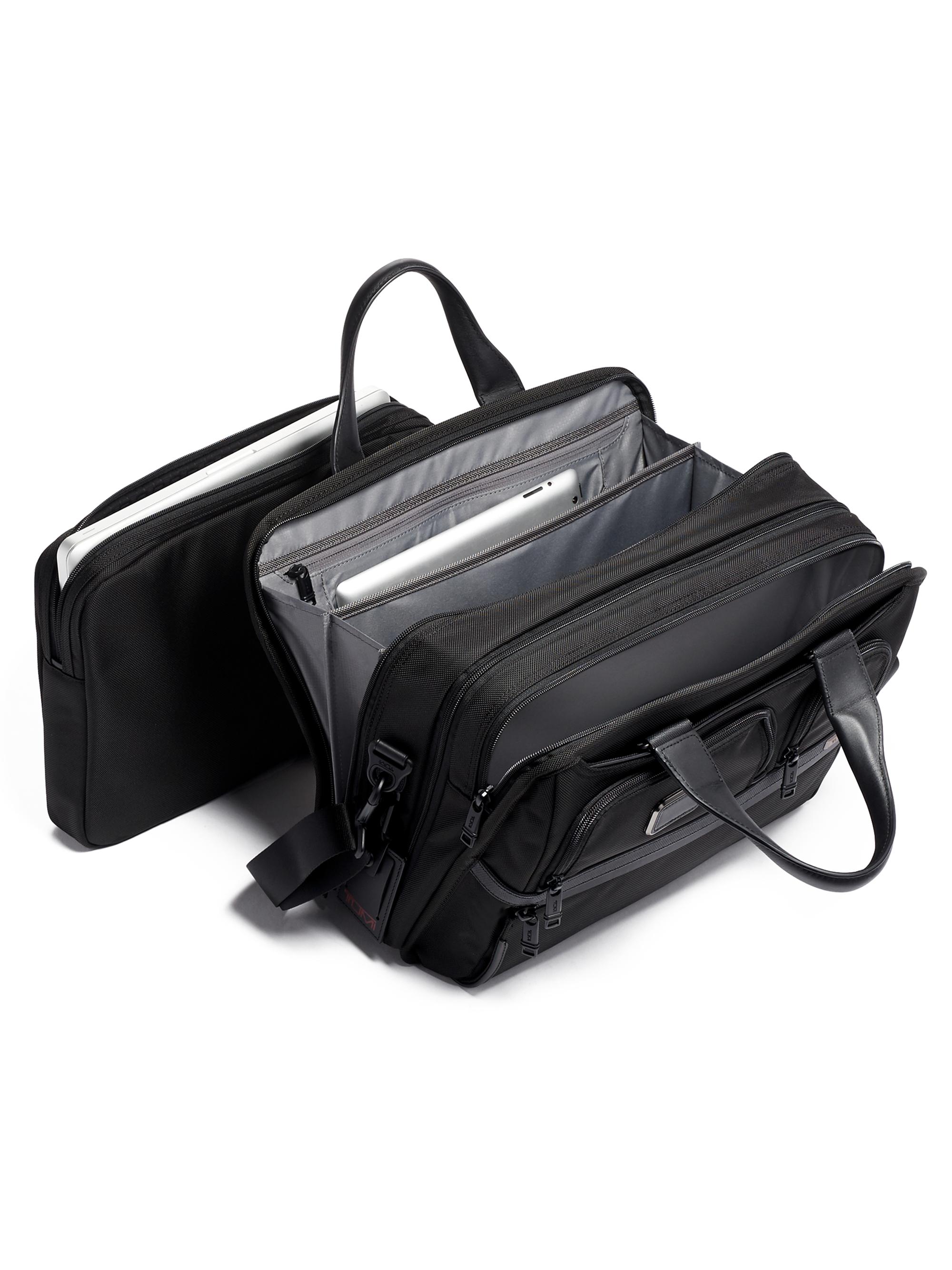 TUMI Alpha 3 Expandable Organizer Laptop Brief | Saks Fifth Avenue