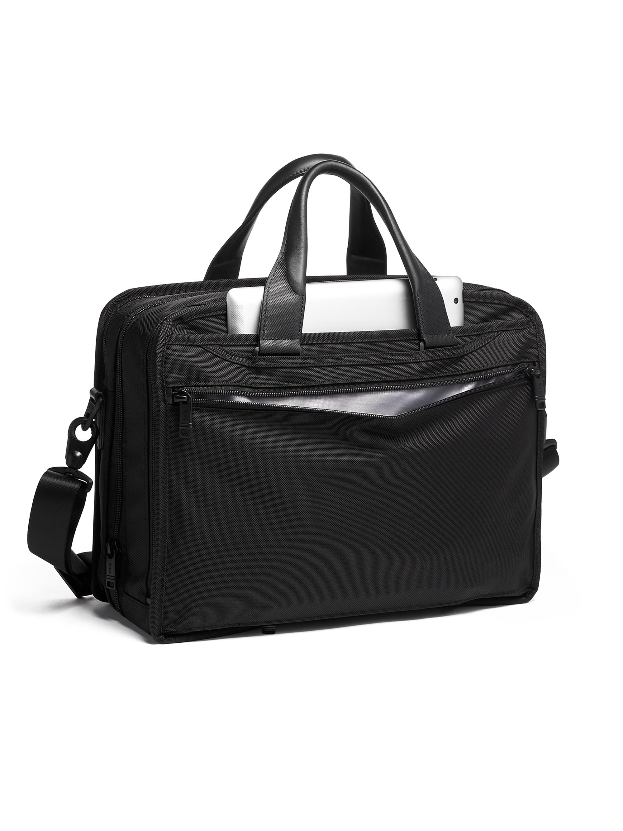 TUMI Alpha 3 Expandable Organizer Laptop Brief | Saks Fifth Avenue