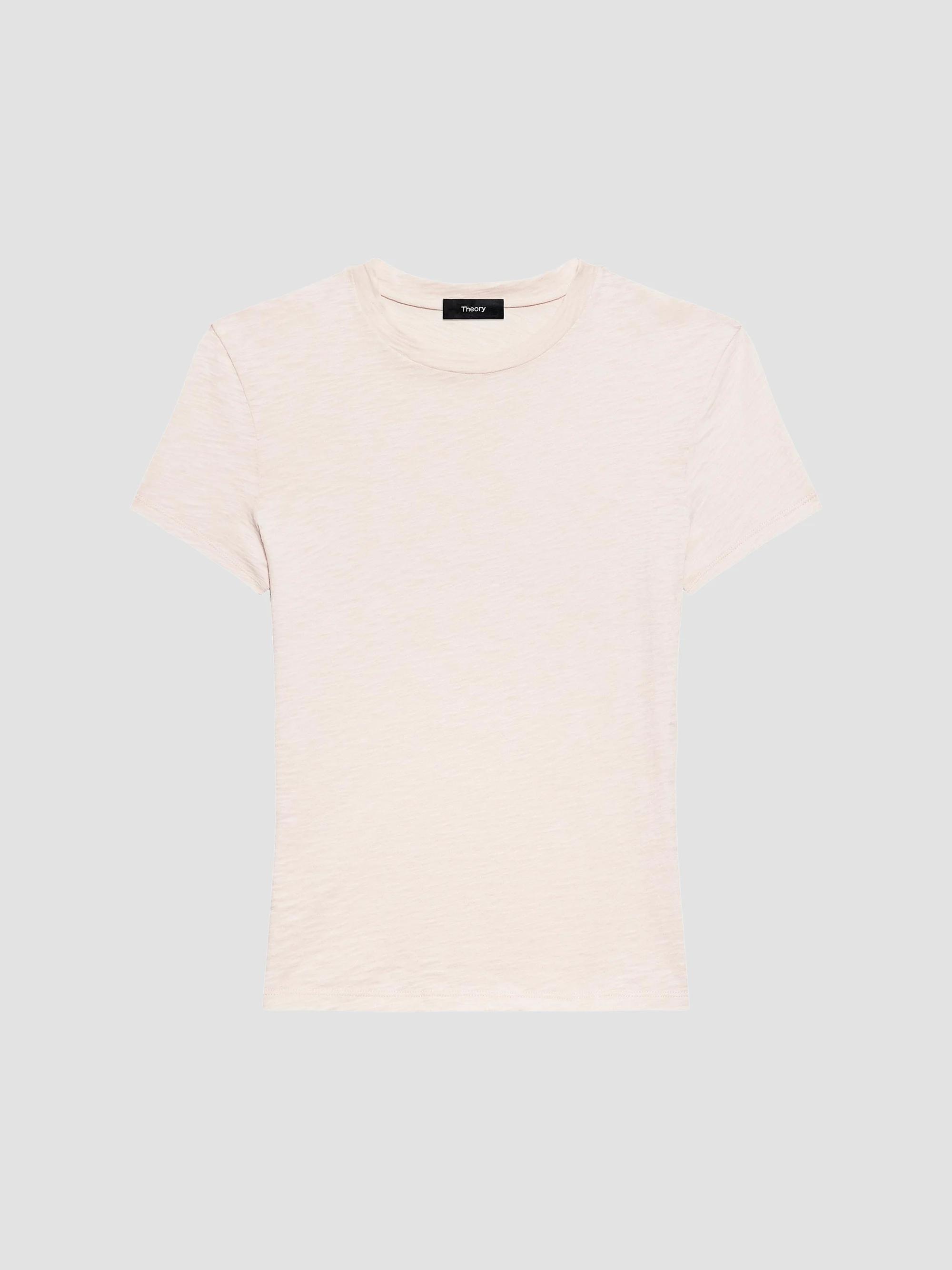 Theory Cashmere Knit Crop T-Shirt | Saks Fifth Avenue