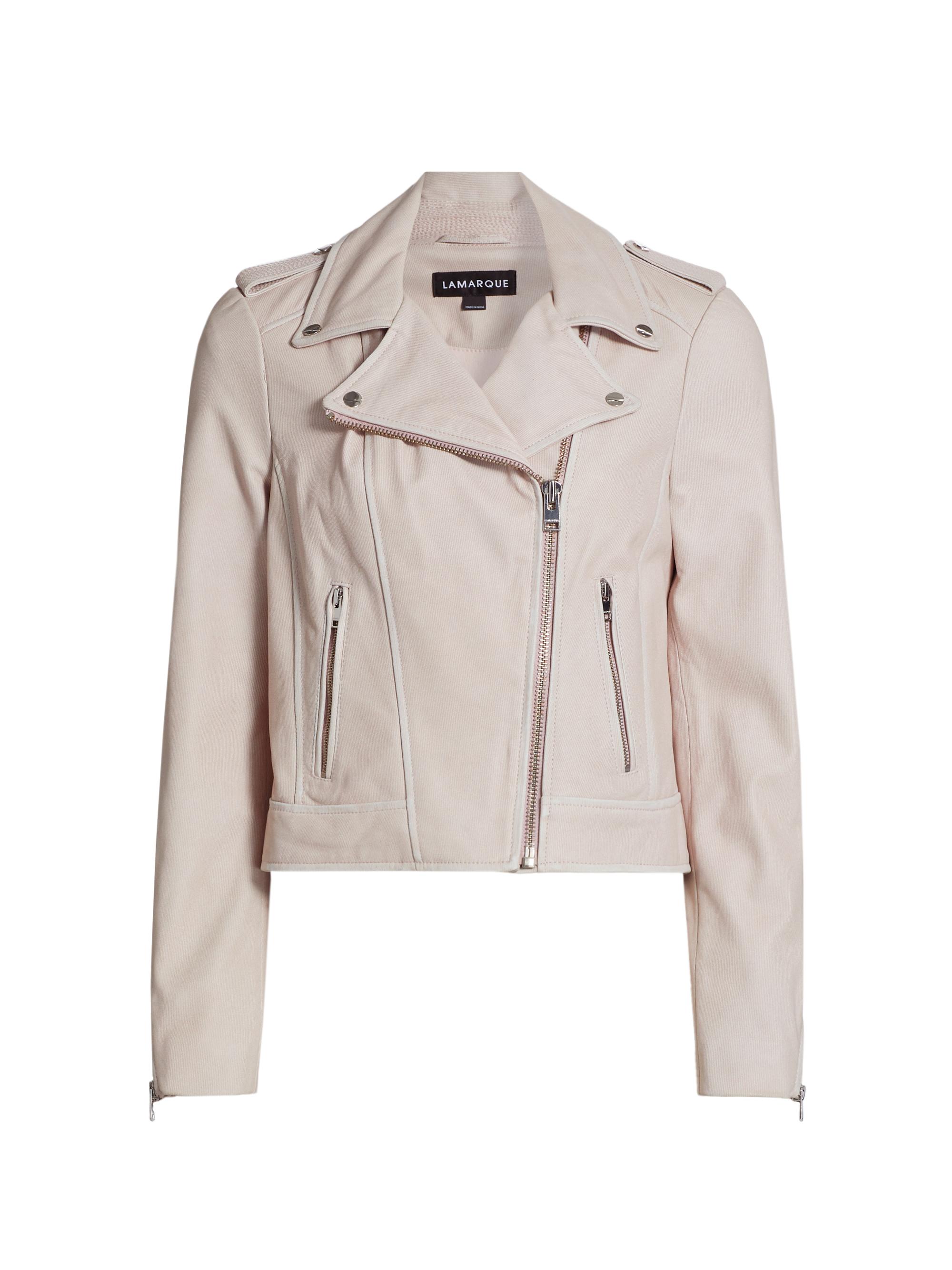 Lamarque Monica Vegan Leather Biker Jacket | Saks Fifth Avenue