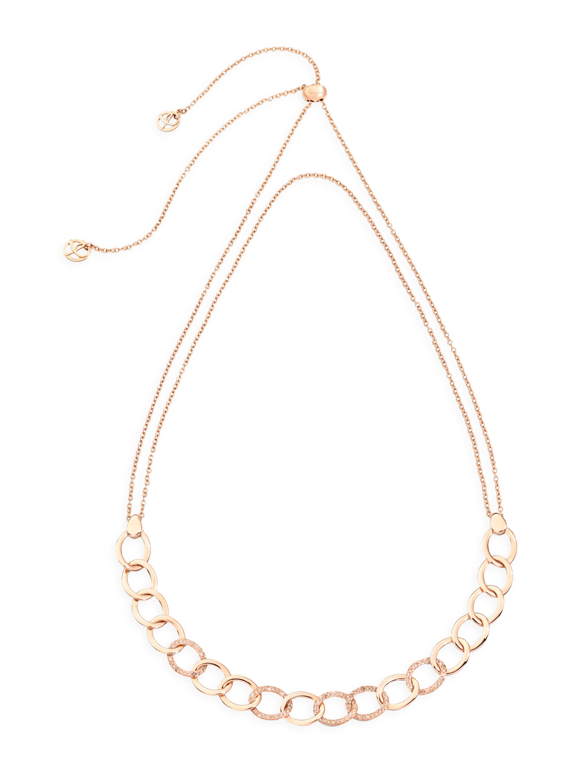 Pomellato Women's Brera Diamond & 18K Rose Gold Chain Choker Necklace - Rose Gold