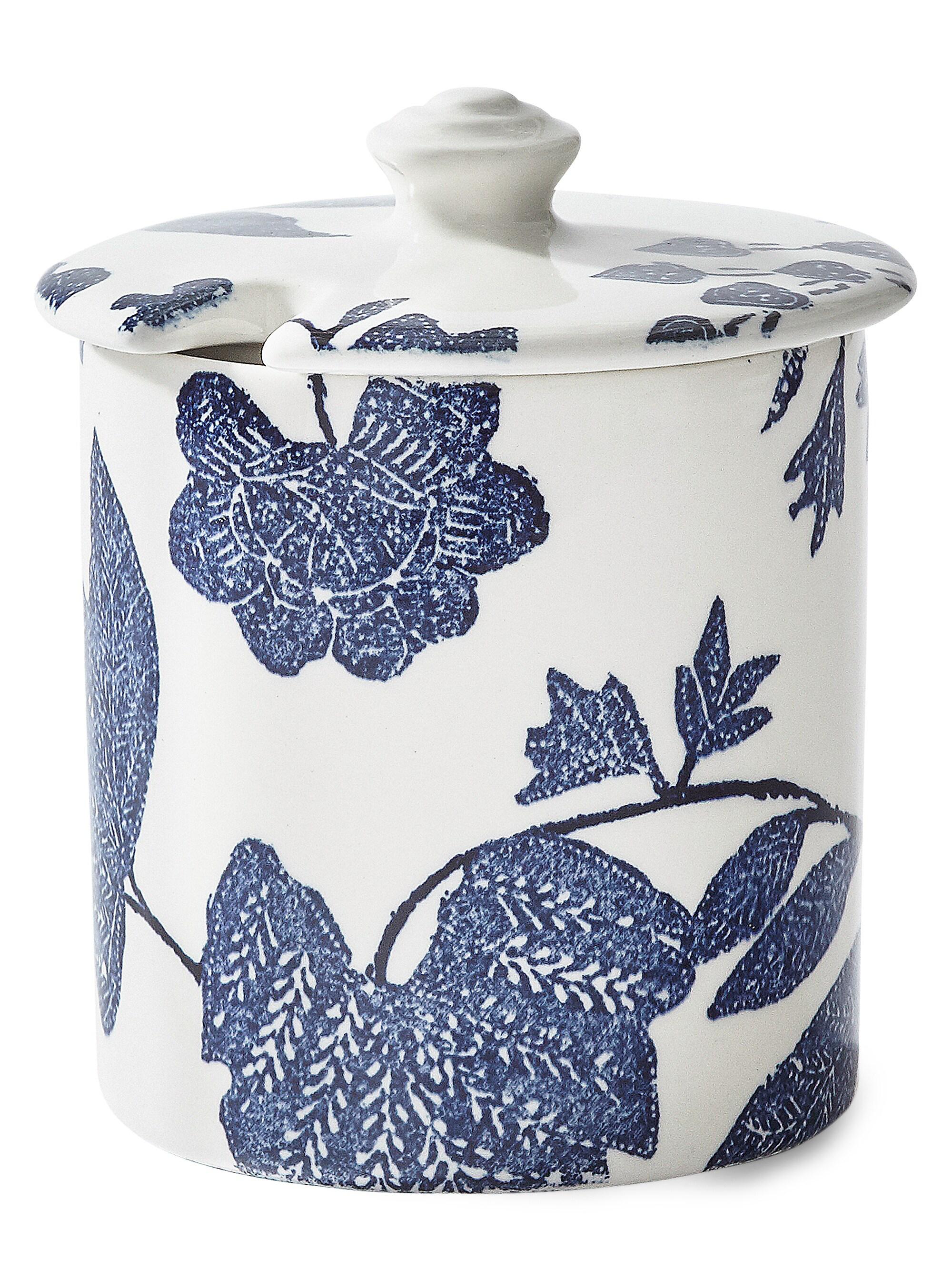 Ralph Lauren Garden Vine Sugar Pot - Indigo