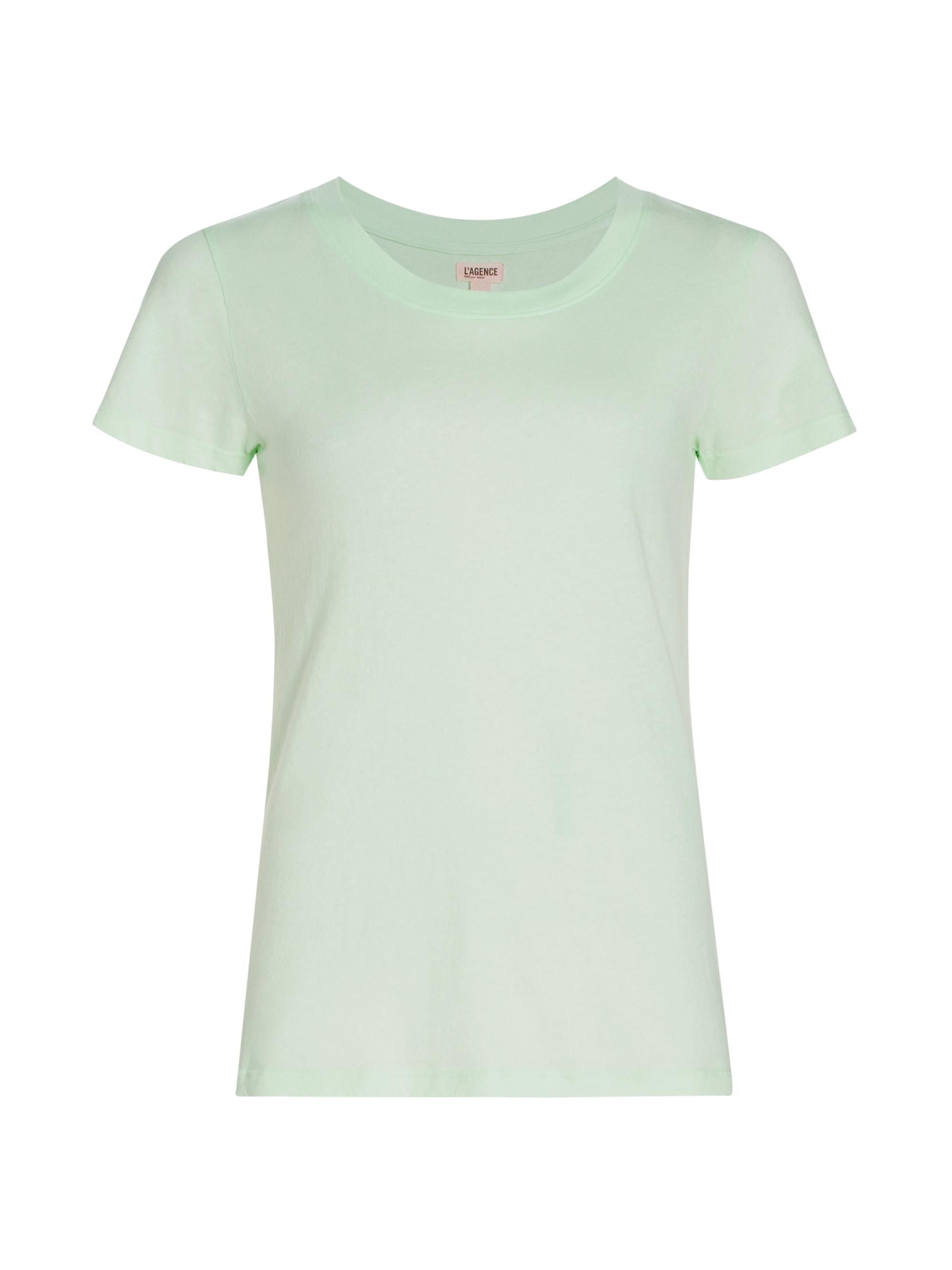 L'AGENCE Women's Cory Cotton Jersey T-Shirt - Honeydew Green