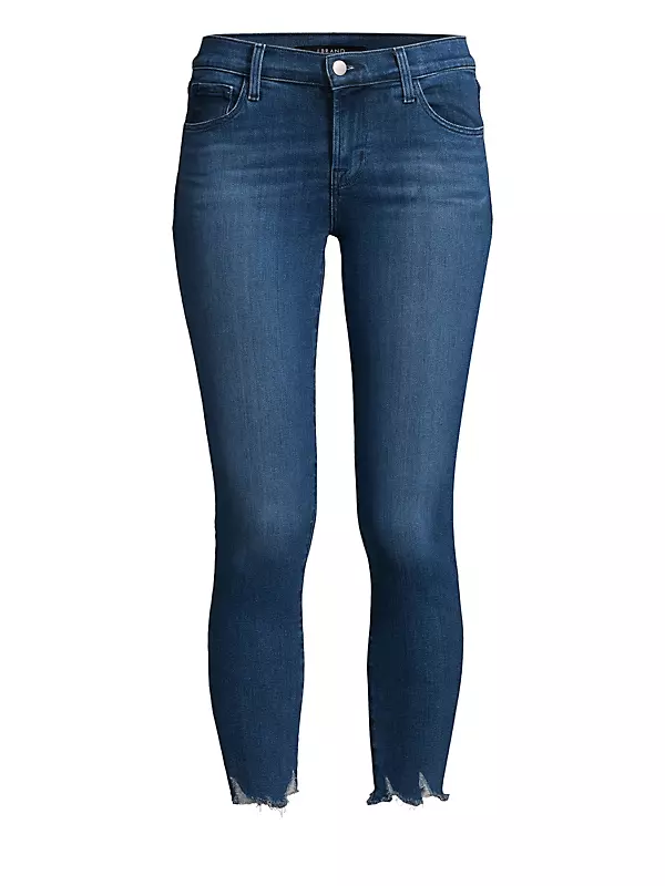 9 High-Rise Skinny Jeans: Destructed-Hem Edition