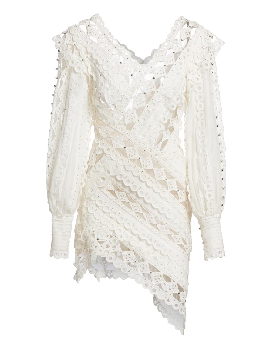 zimmermann moncur asymmetric mini dress Zimmermann Moncur Asymmetric Mini Dress (For Hire)  EKOLUV
