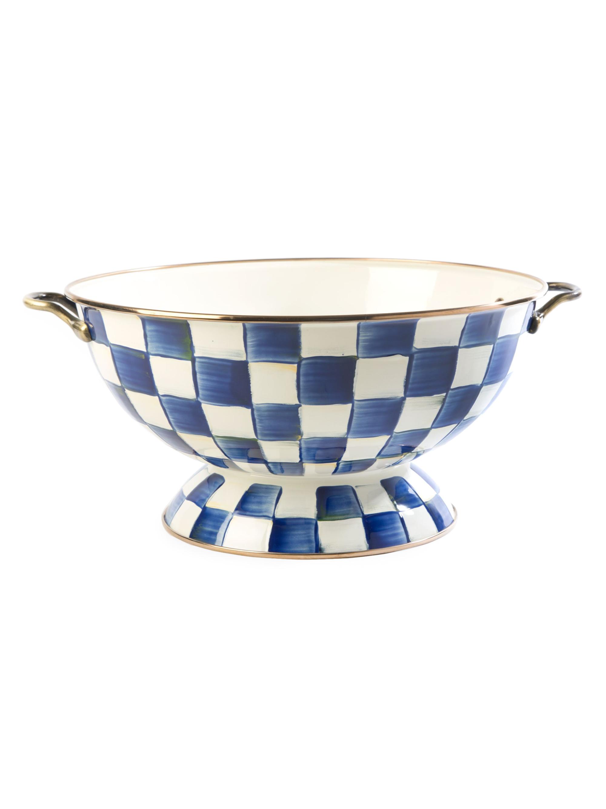 MacKenzie-Childs Royal Check Everything Bowl