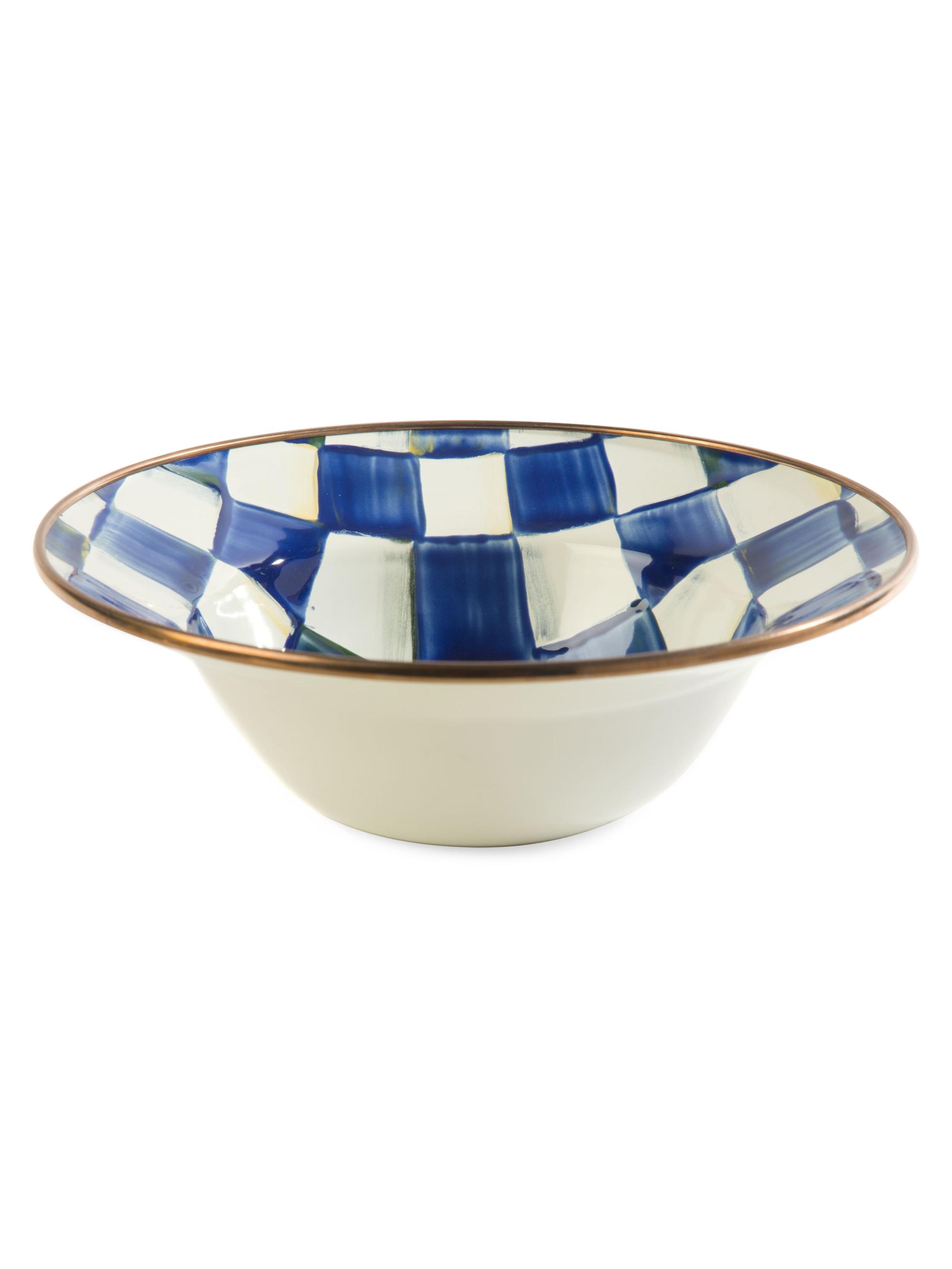 MacKenzie-Childs Royal Check Breakfast Bowl