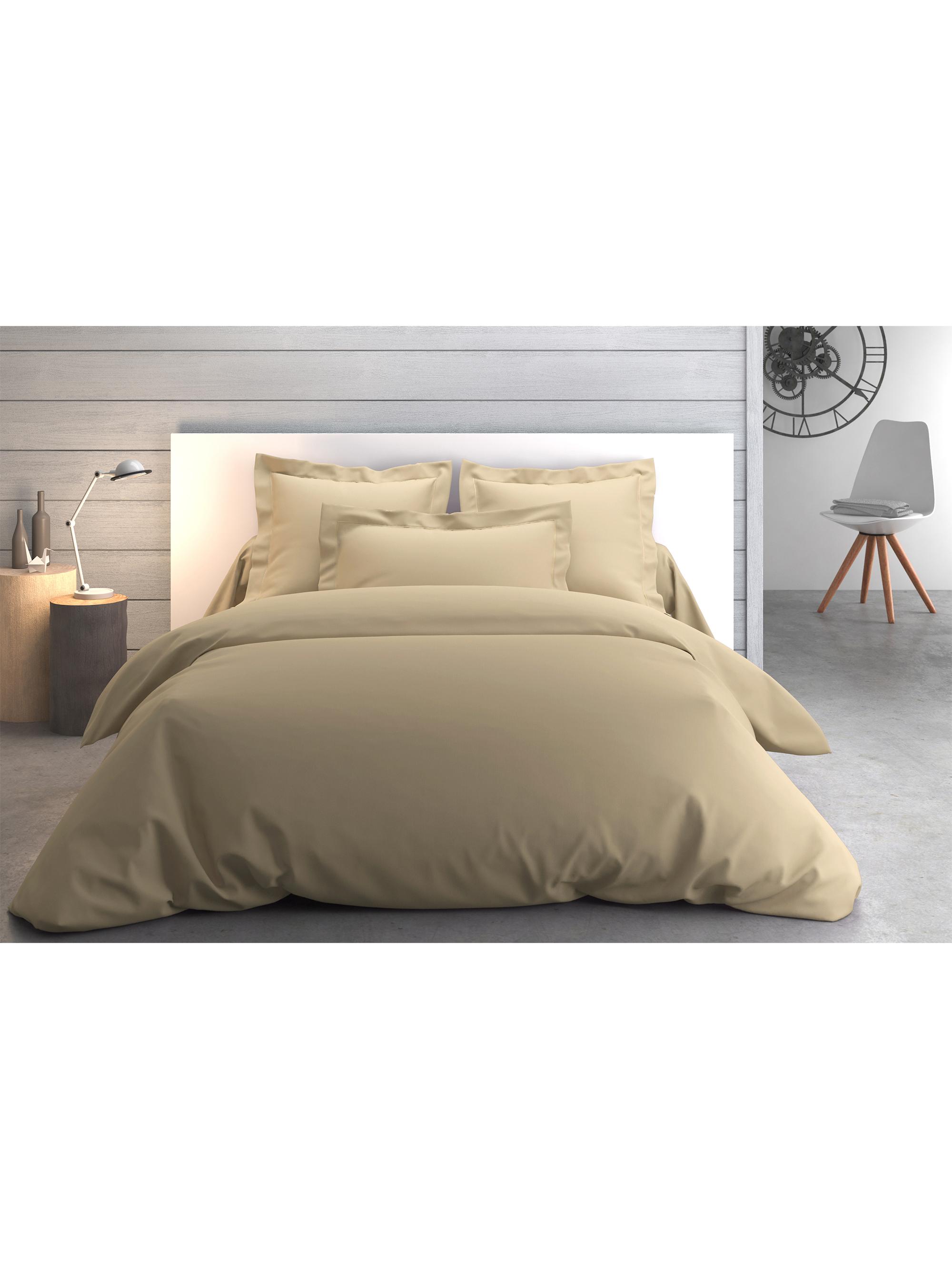 Anne de Solène Vexin Cotton Duvet Cover - Grege Queen | Thumbnail 3