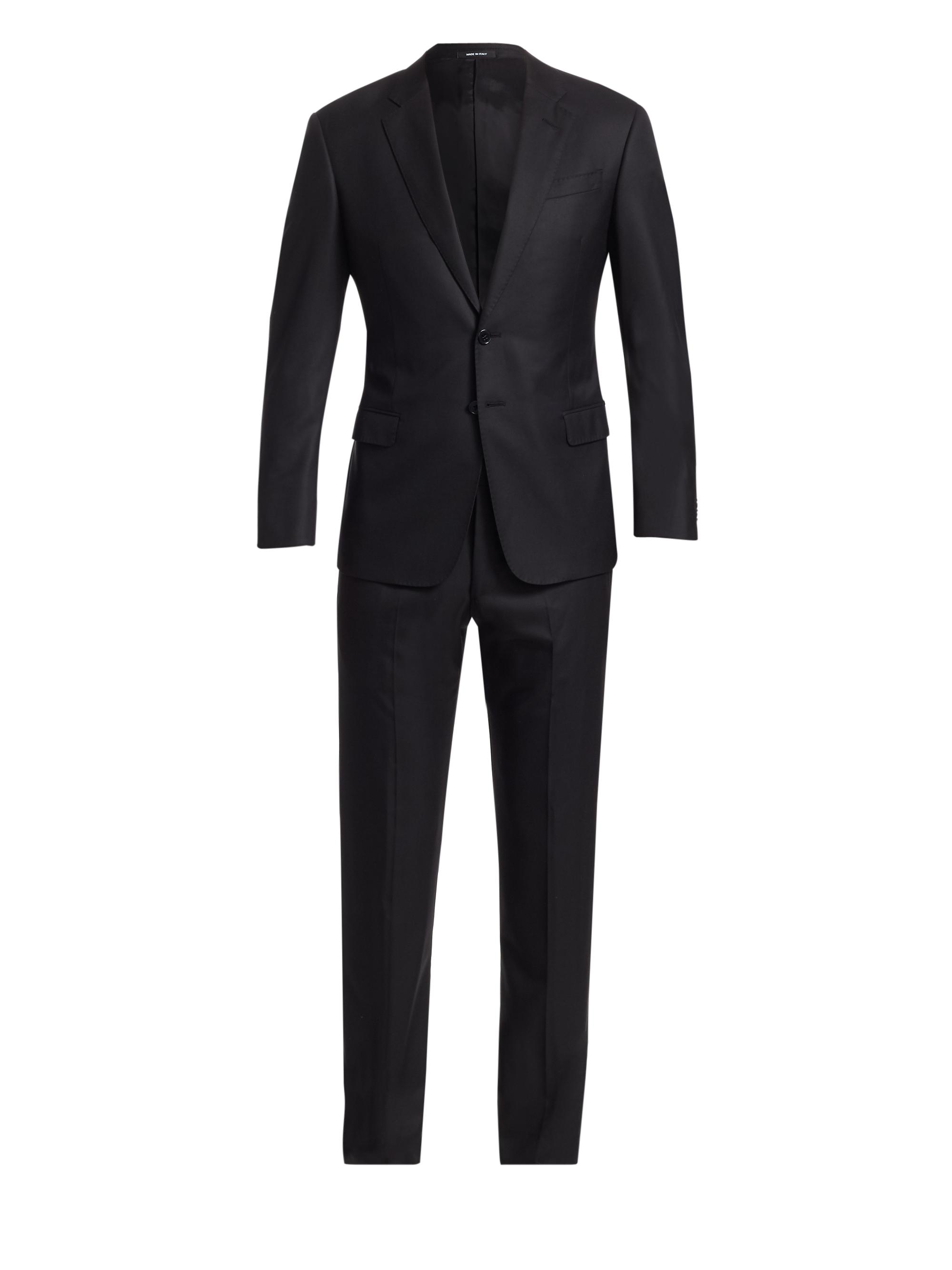 Emporio Armani Peak Lapel Single-Button Suit | Saks Fifth Avenue