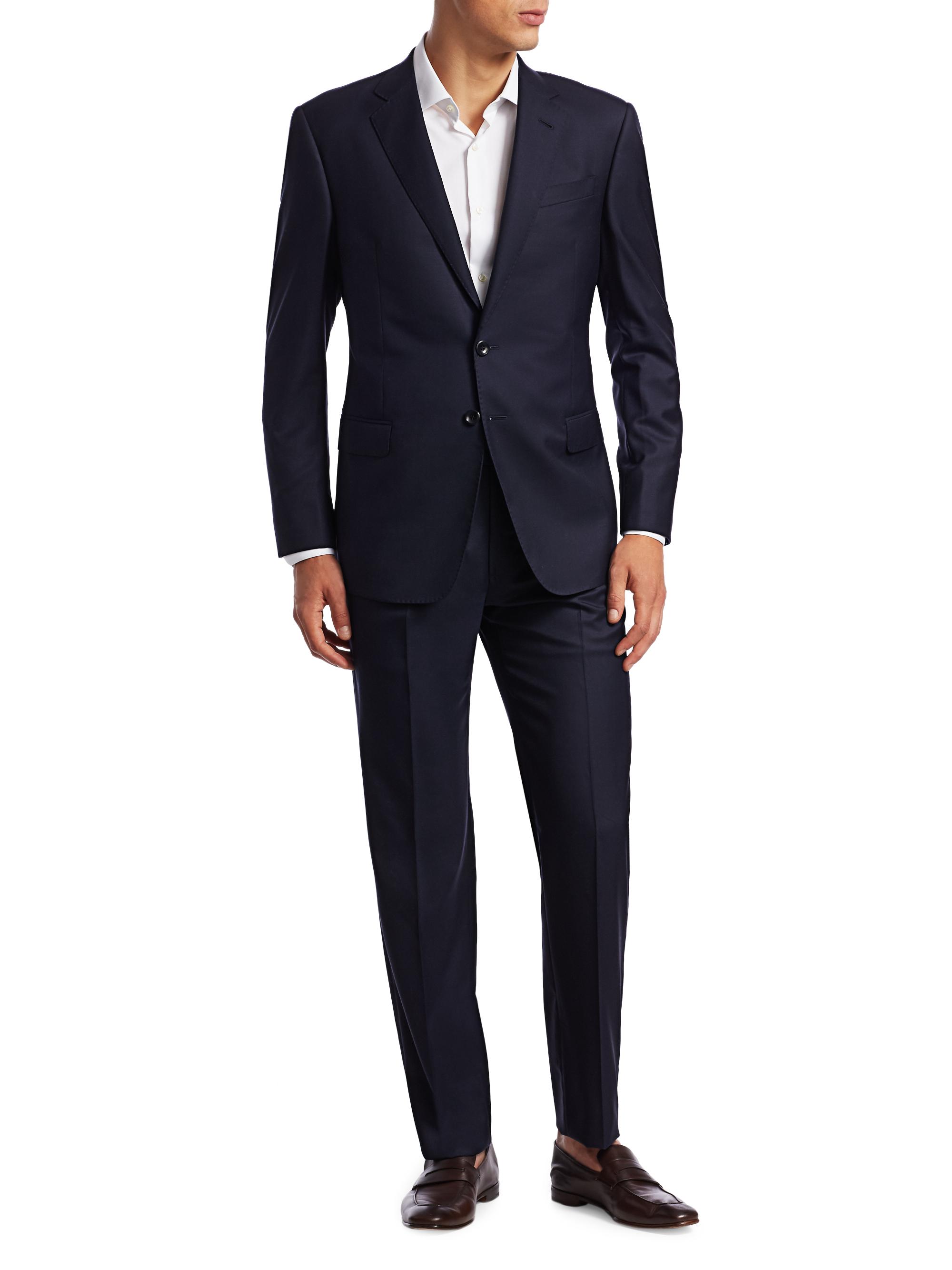 Giorgio Armani Single-Breasted Wool Suit | Saks Fifth Avenue