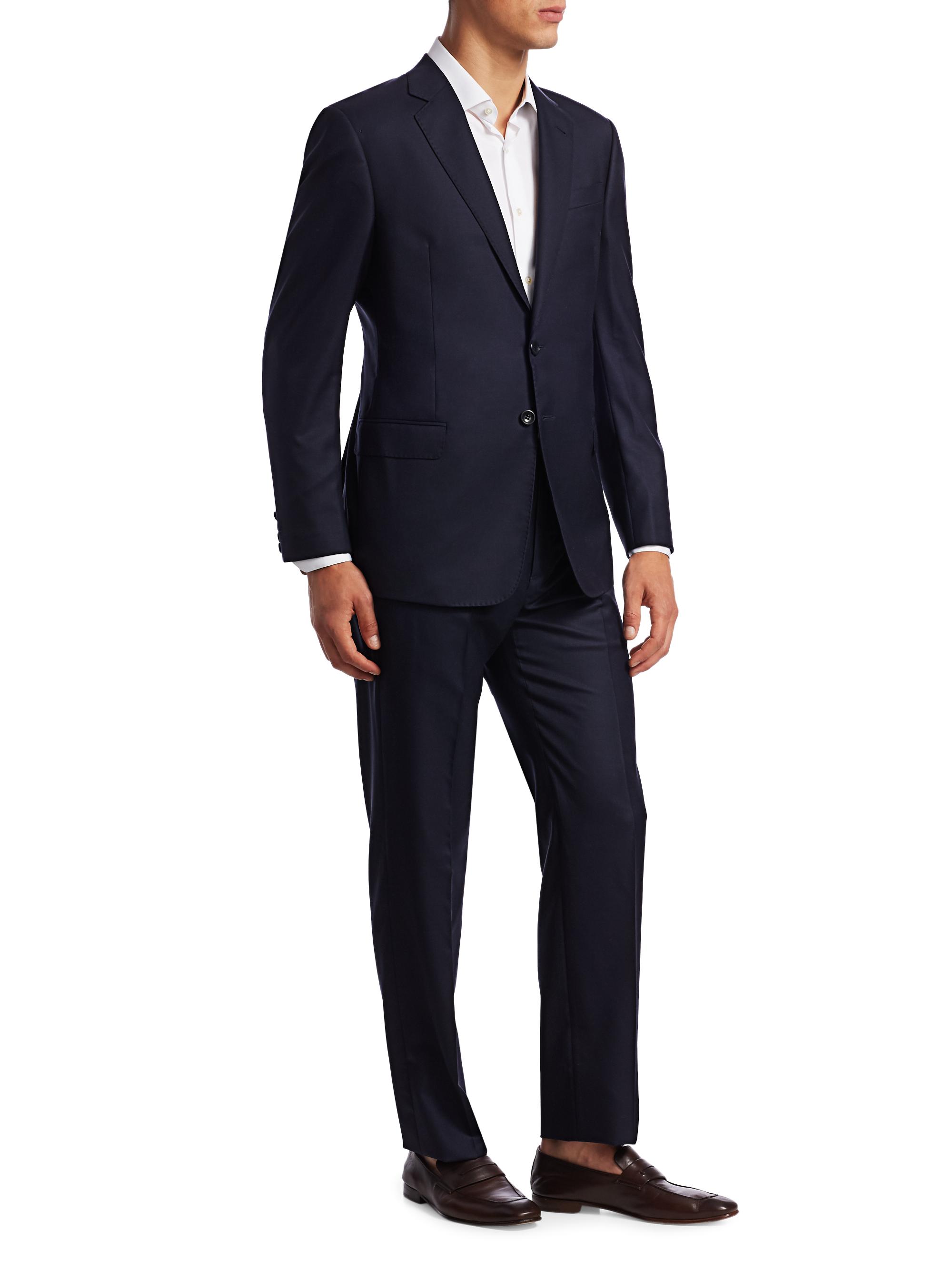 Giorgio Armani Single-Breasted Wool Suit | Saks Fifth Avenue