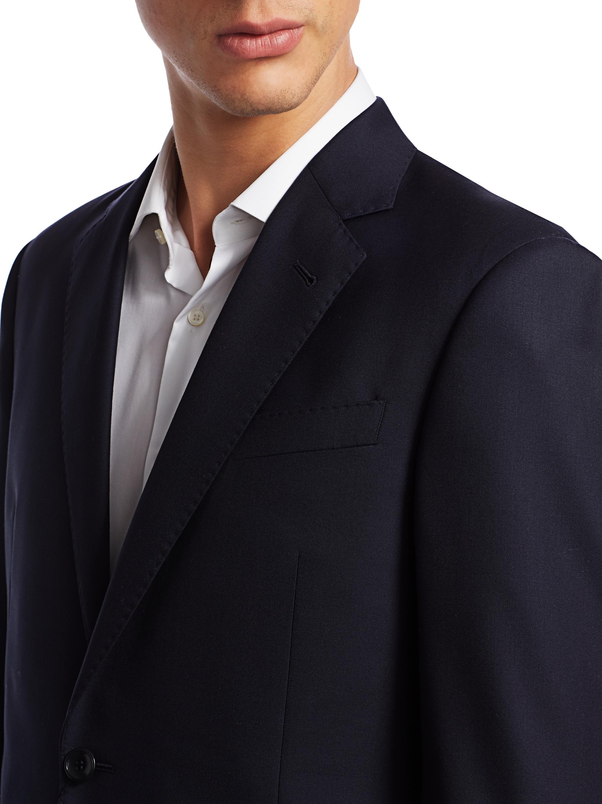 Giorgio Armani Single-Breasted Wool Suit | Saks Fifth Avenue