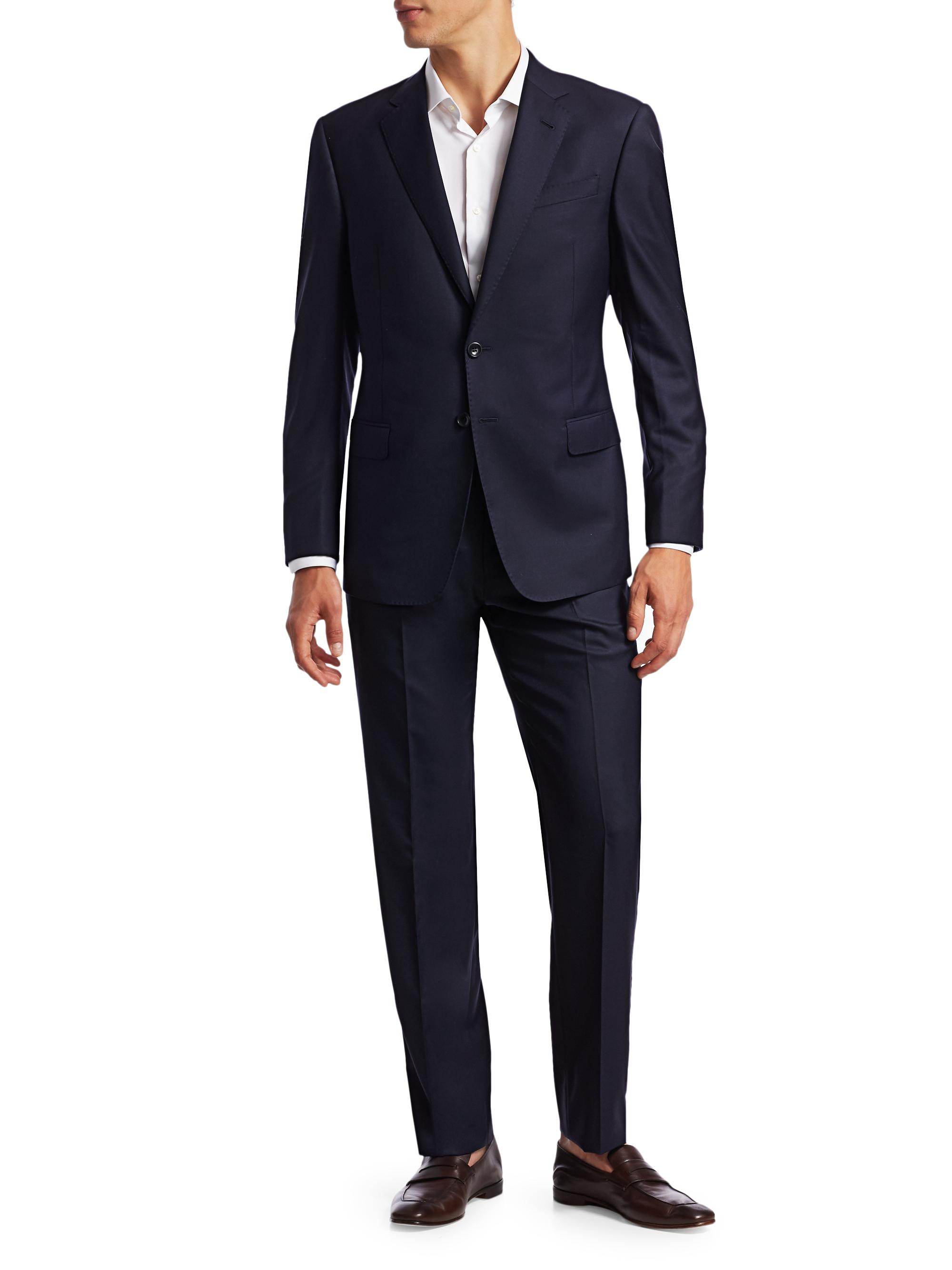 Giorgio Armani Single-Breasted Wool Suit | Saks Fifth Avenue