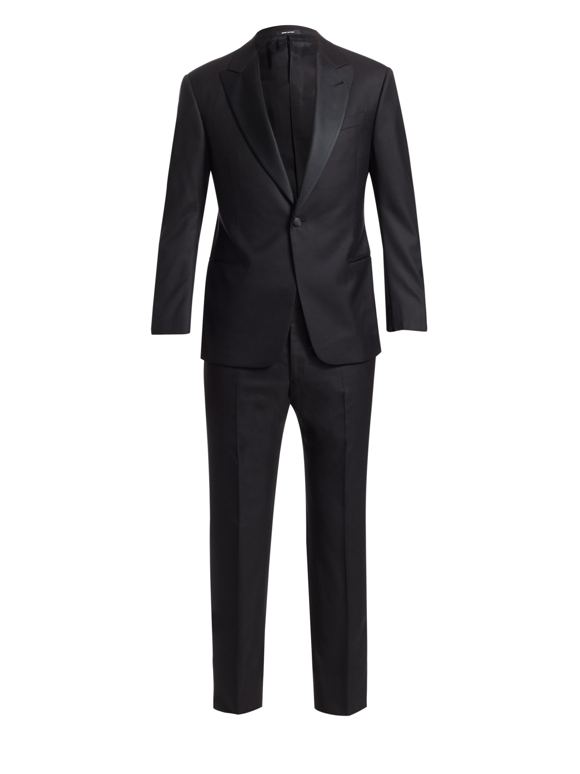 Giorgio Armani Men's Wool Tuxedo - Black