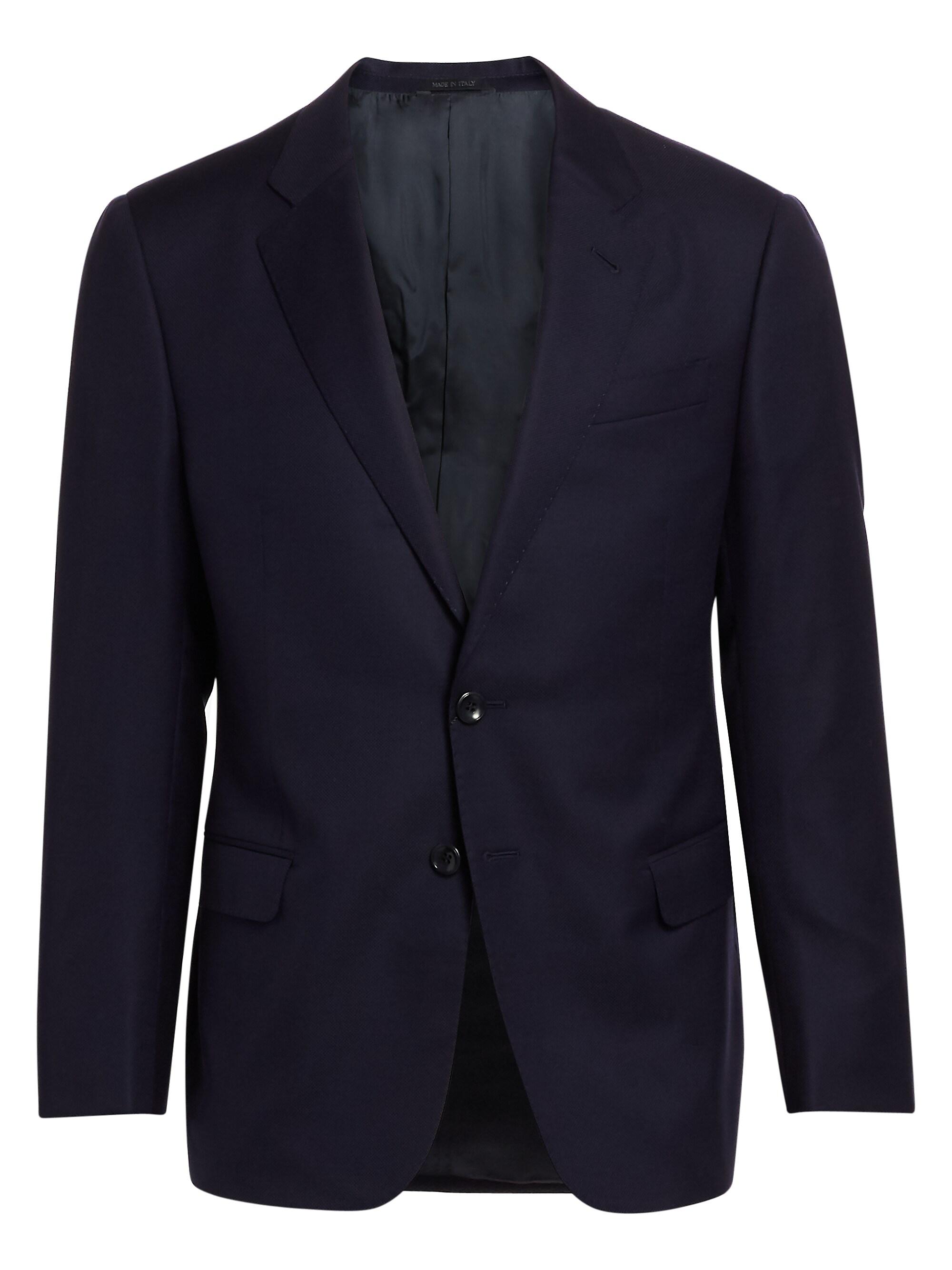 Giorgio Armani Soft Basic Wool Two-Button Slim-Fit Blazer | Saks