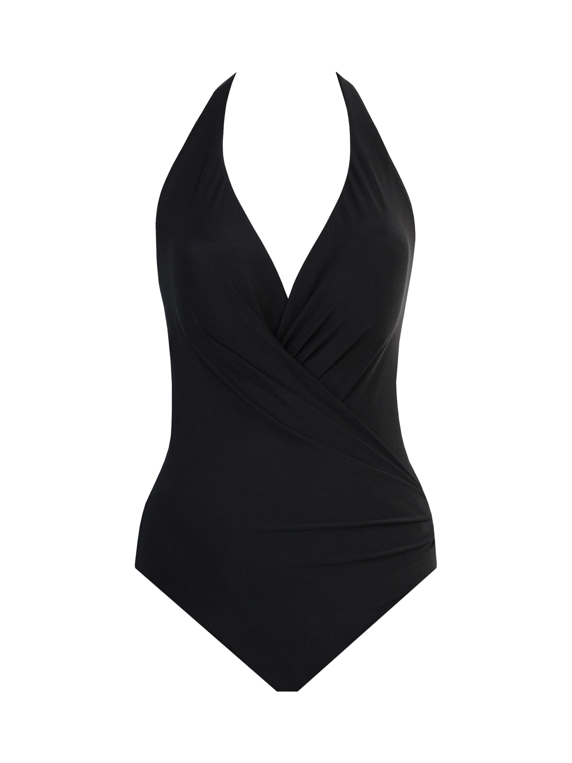 Miraclesuit Swim Women's Rock Solid Wrapsody One-Piece Swimsuit - Black