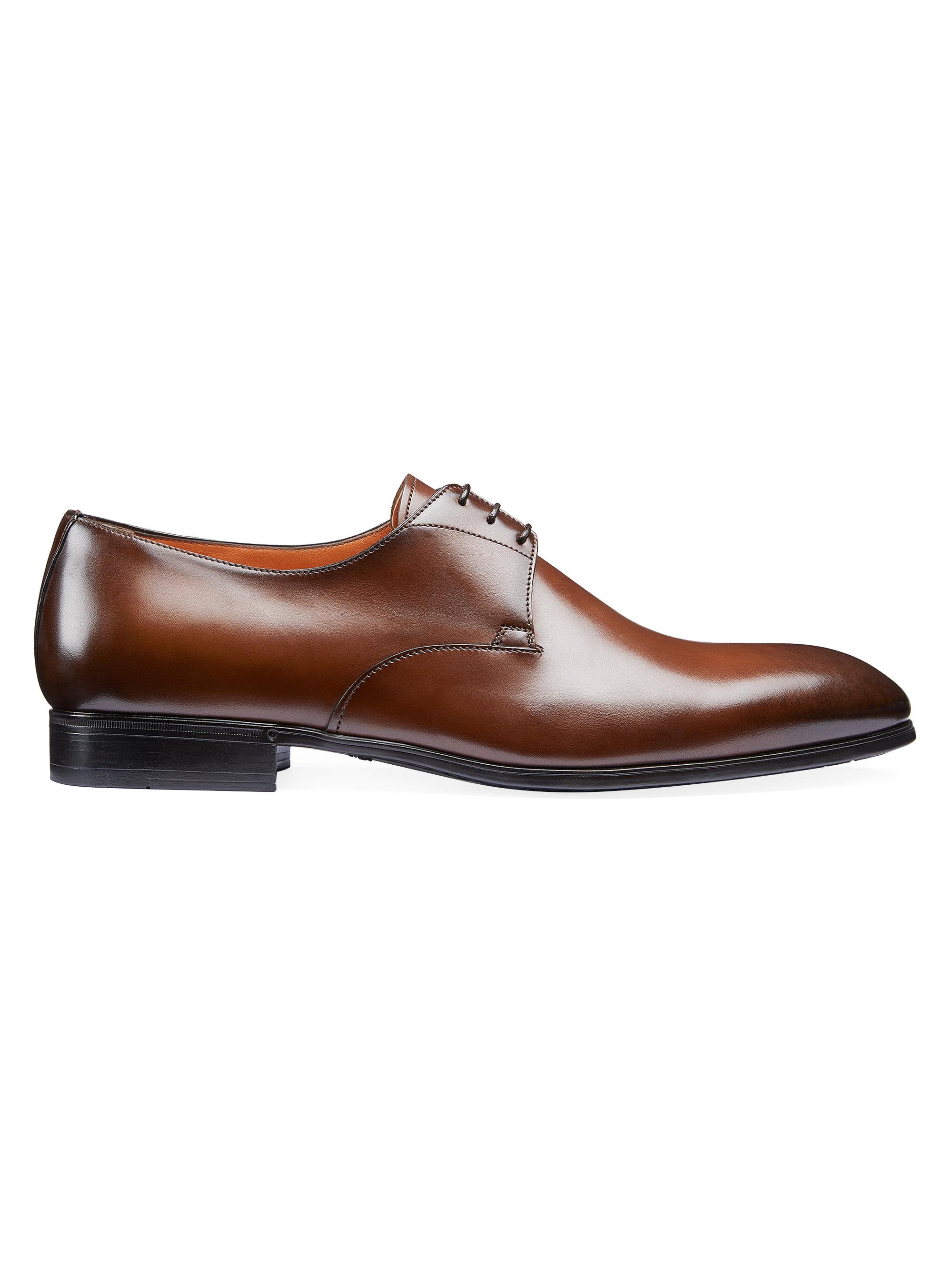 Santoni Lace-Up Leather Dress Shoes | Saks Fifth Avenue