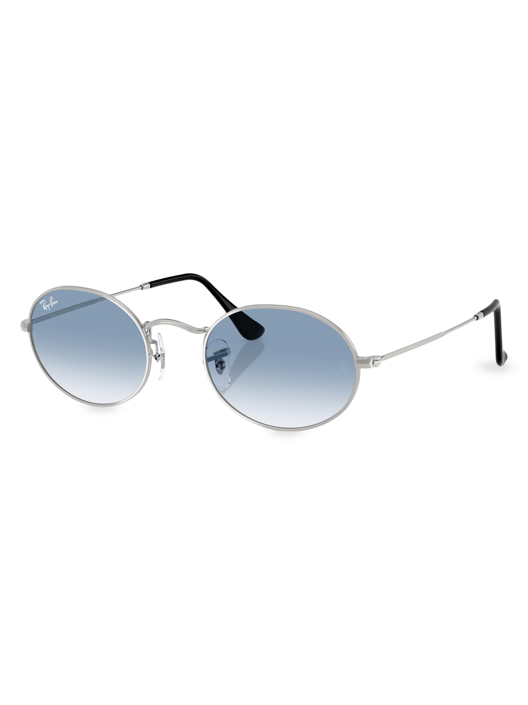 小物 Ray-Ban titanium oval sunglasses blue 0400010596709_GRADIENTBLUESILV