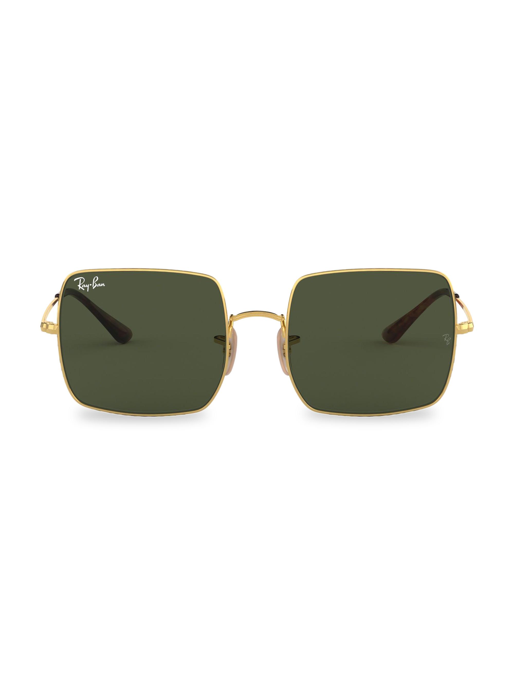 Ray-Ban Women's RB1971 54MM Square Aviator Sunglasses - Gold