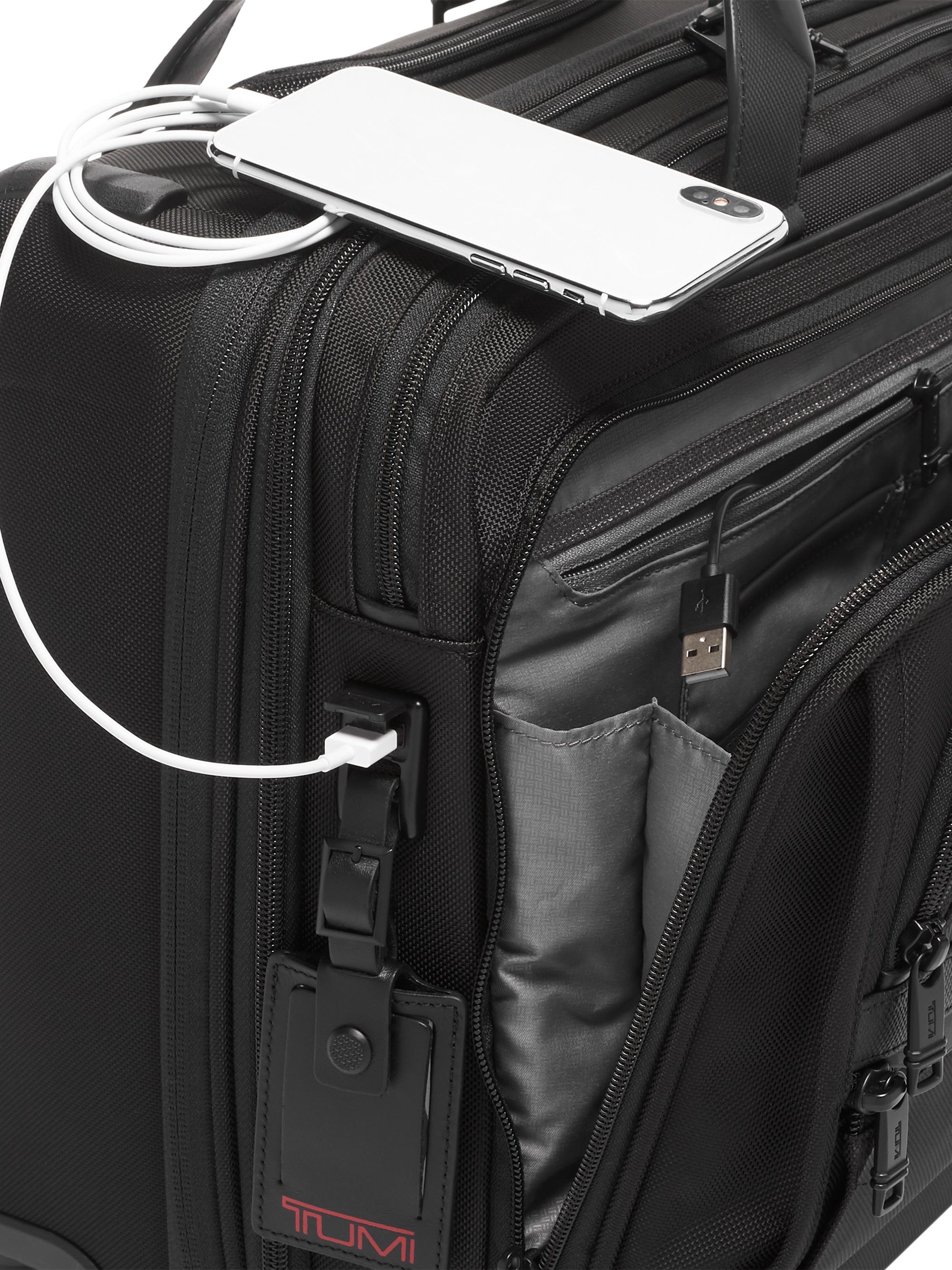 TUMI Alpha DLX 4-Wheel Laptop Briefcase | Saks Fifth Avenue