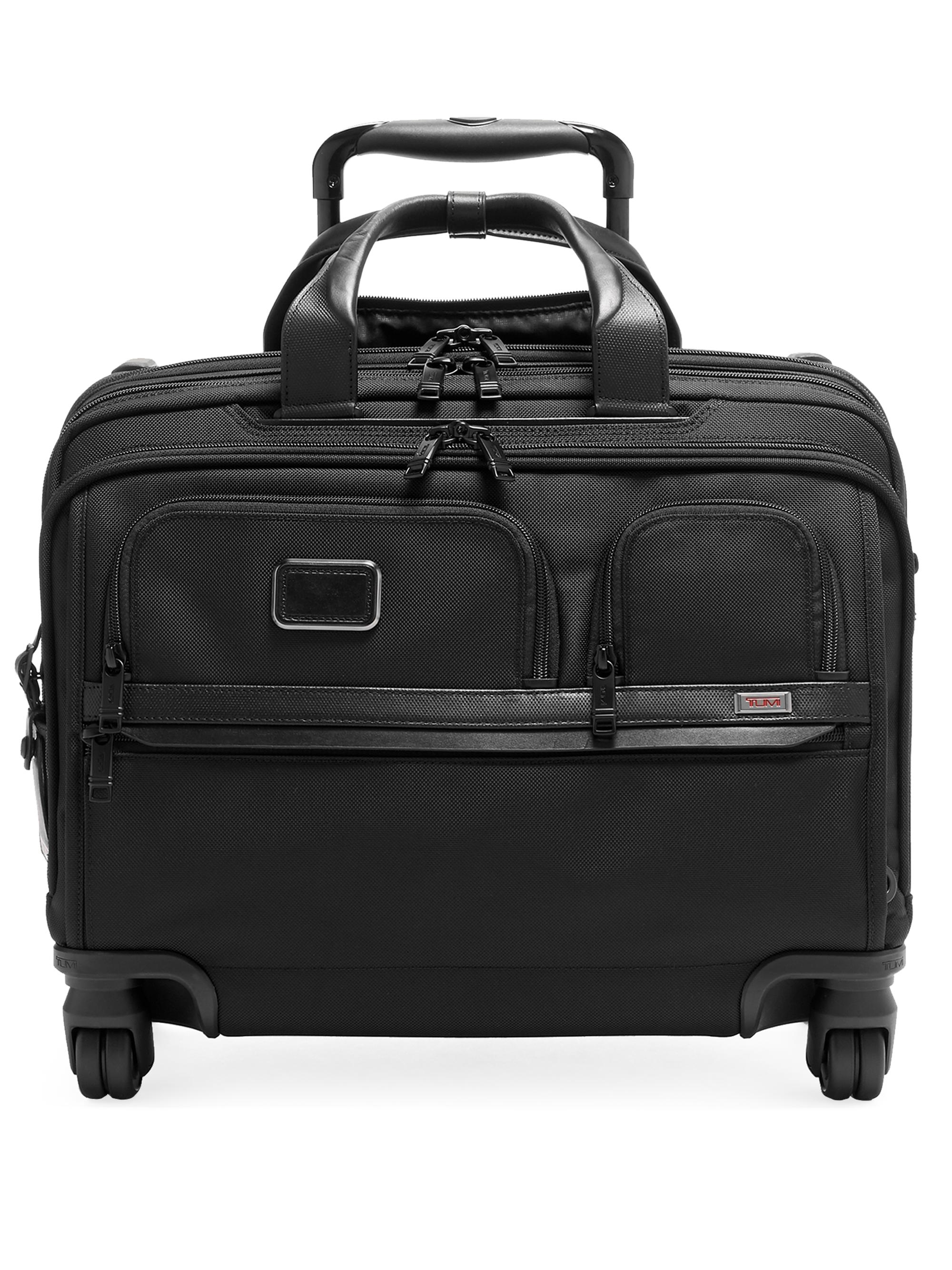 値下げ≫TUMI ALPHA 4WHEEL DELUX BRIEF TUMI Alpha DLX 4-Wheel Laptop Briefcase | Saks Fifth Avenue