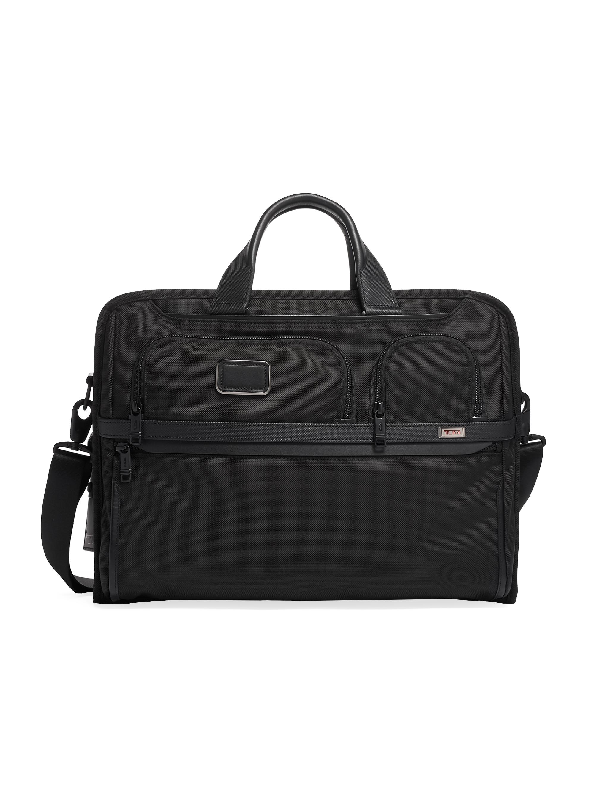 TUMI Alpha Compact Laptop Briefcase | Saks Fifth Avenue