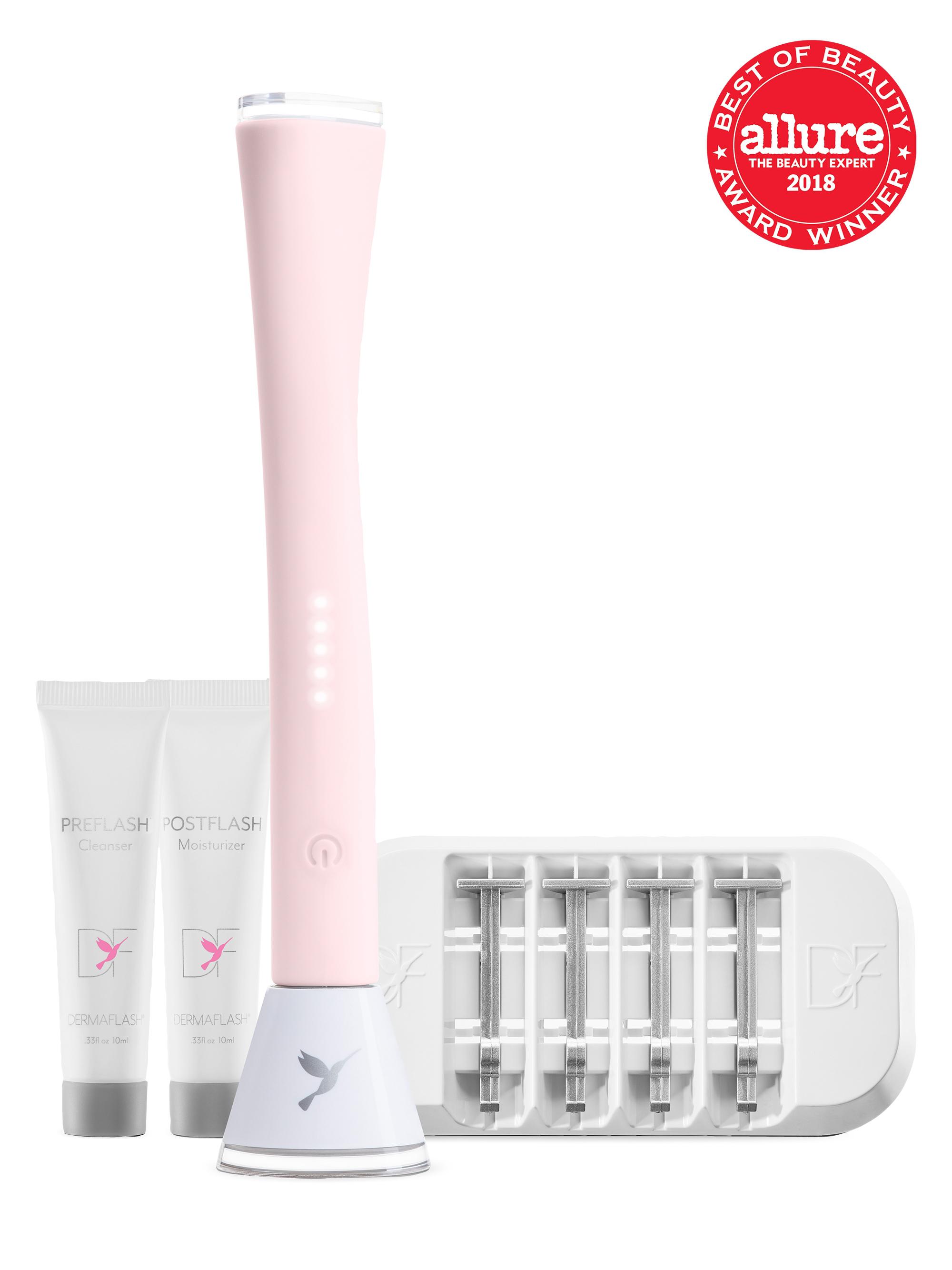 Dermaflash Women's DERMAFLASH Luxe Dermaplaning Device 7-Piece Set - Icy Pink