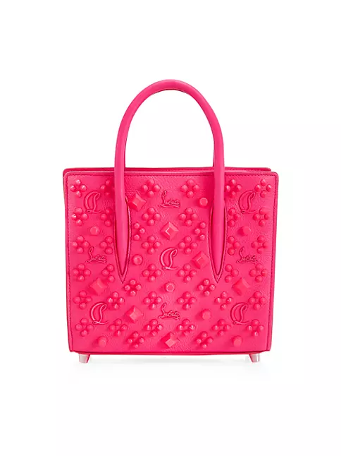 CHRISTIAN LOUBOUTIN: Paloma bag in leather and nylon - Red