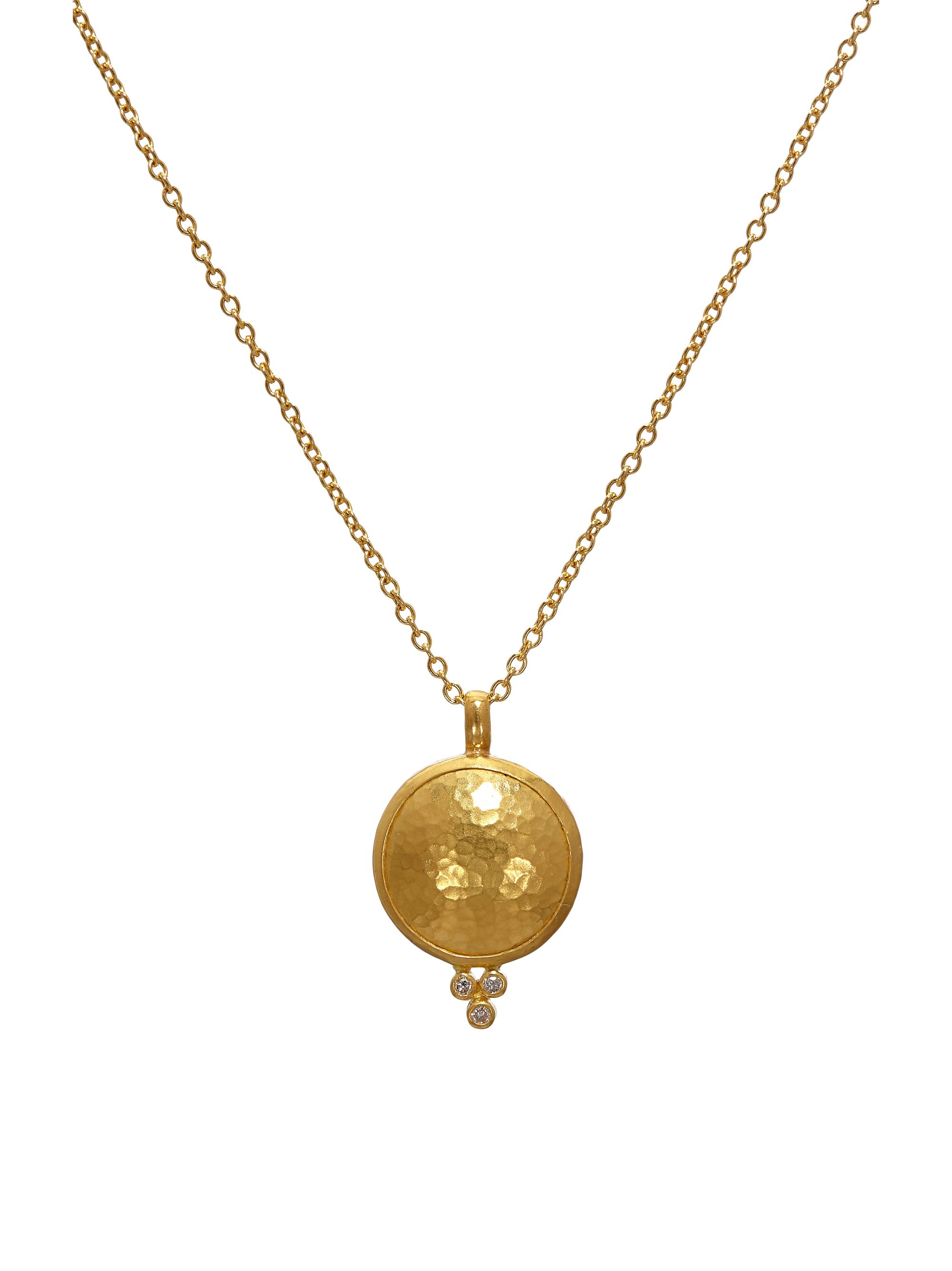 Gurhan Women's Amulet 24K Yellow Gold, 22K Yellow Gold, 18K Yellow Gold & Diamond Pendant Necklace