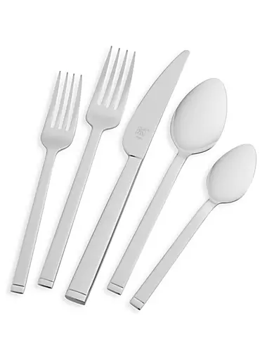 Squared 45-Piece Stainless Steel Flatware Set