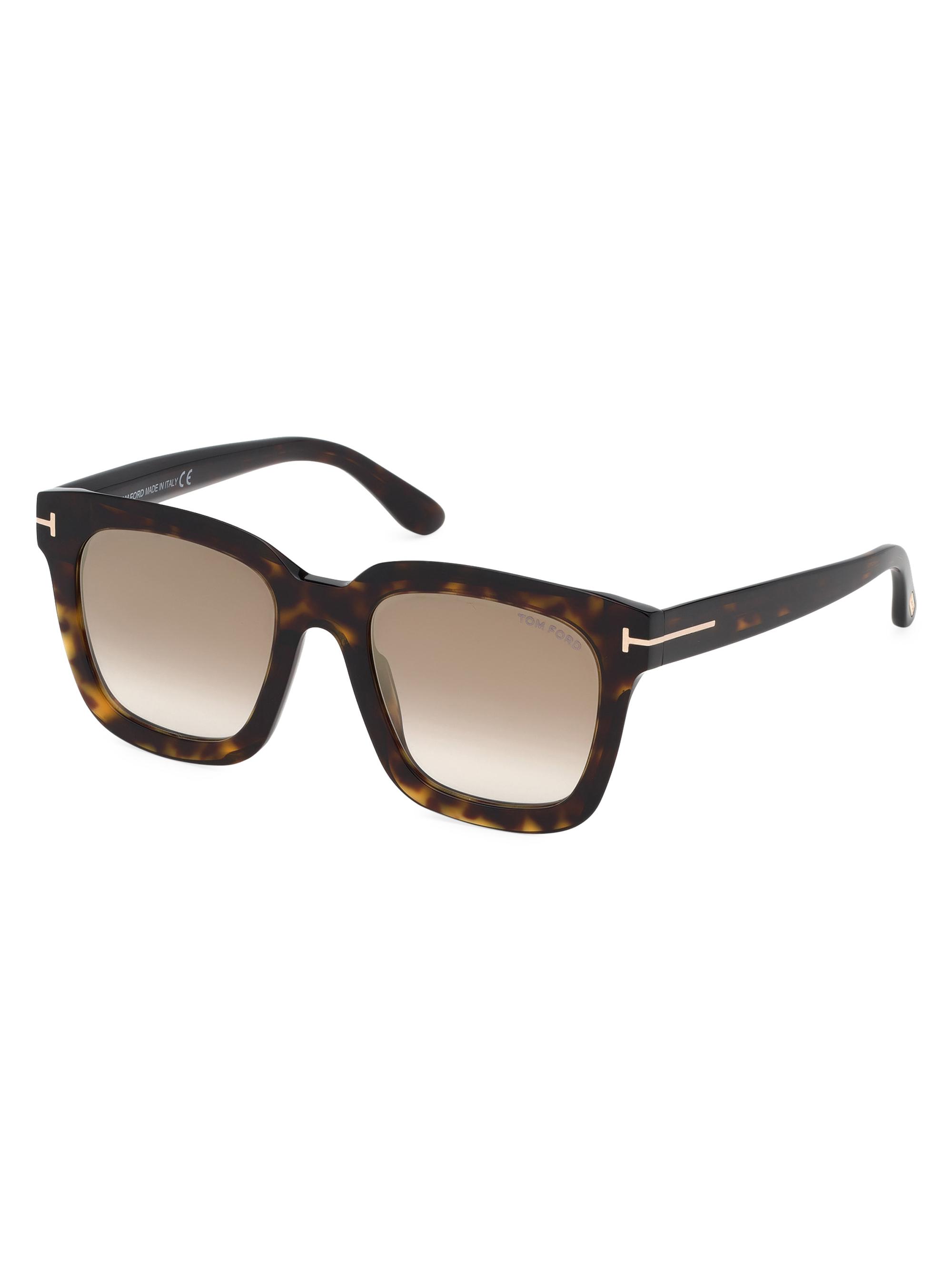TOM FORD Sari Sunglasses Tom Ford Sari Polarized Square Sunglasses, 52mm  main image 2