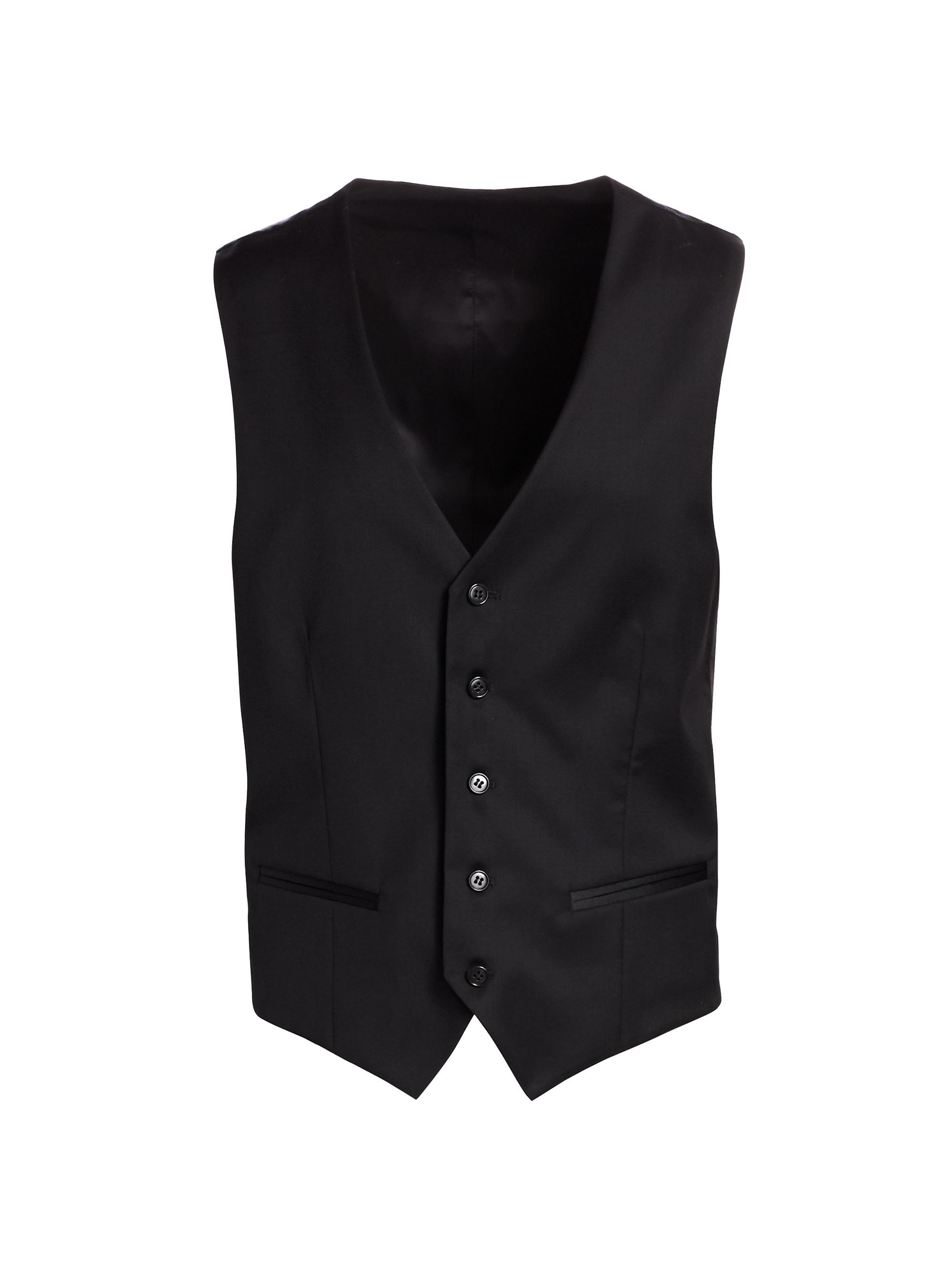Saks Fifth Avenue Men's COLLECTION Wool Vest - Black