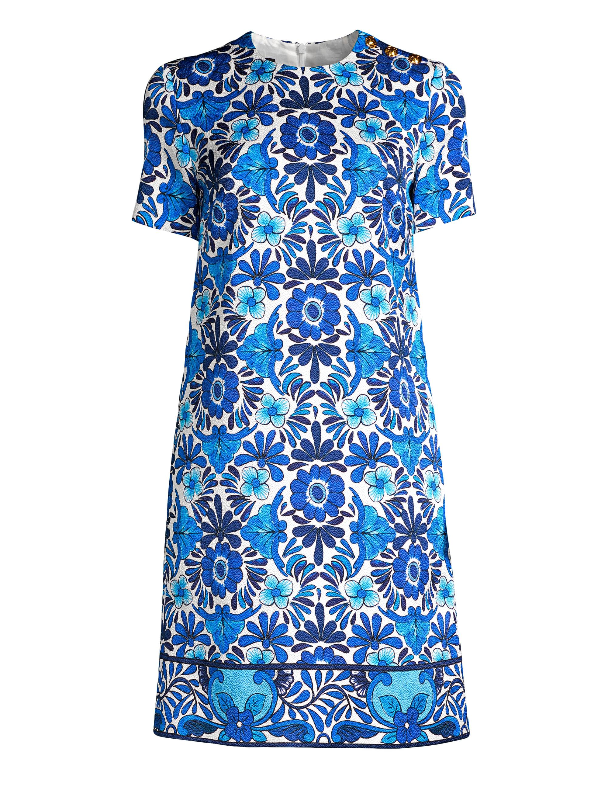 Escada Divinu Floral Printed Shift Dress | Saks Fifth Avenue