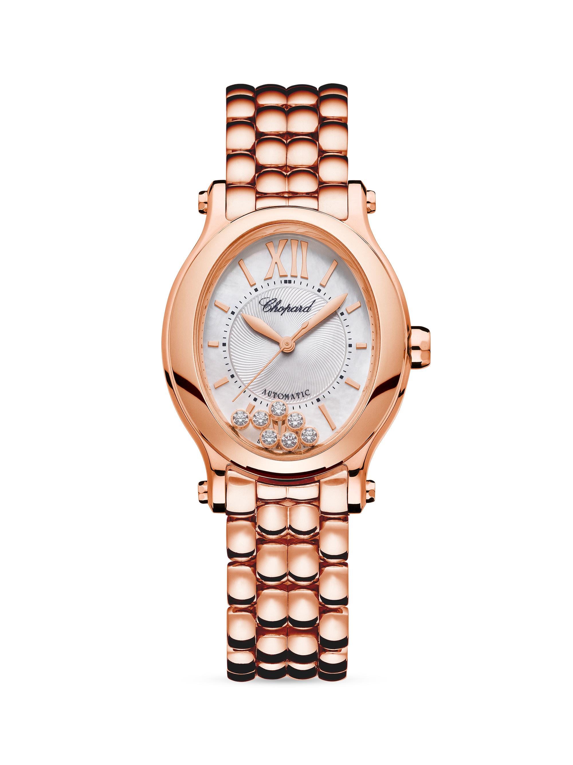 Chopard Women's Happy Sport Montre Oval Rose Gold Watch