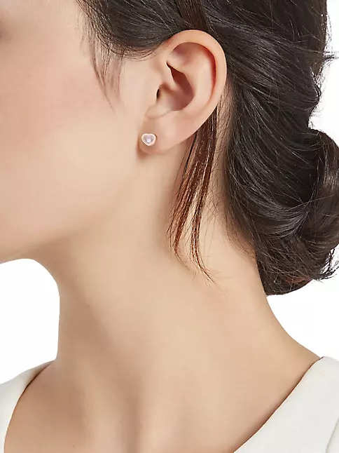 Chopard Happy Hearts 18K Rose Gold Mother-of-Pearl Diamond Earrings