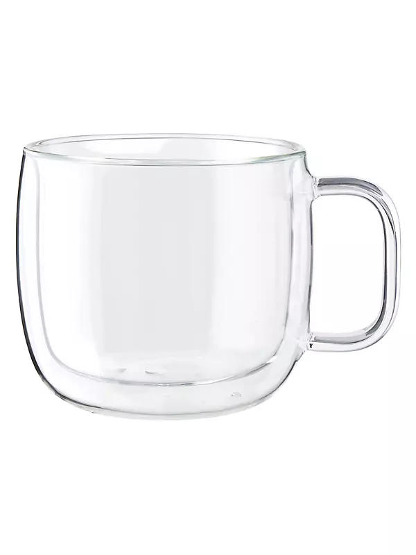 Shop ZWILLING J.A. Henckels Zwilling Double Wall Glass 2-Piece Cappuccino Glass  Mug Set