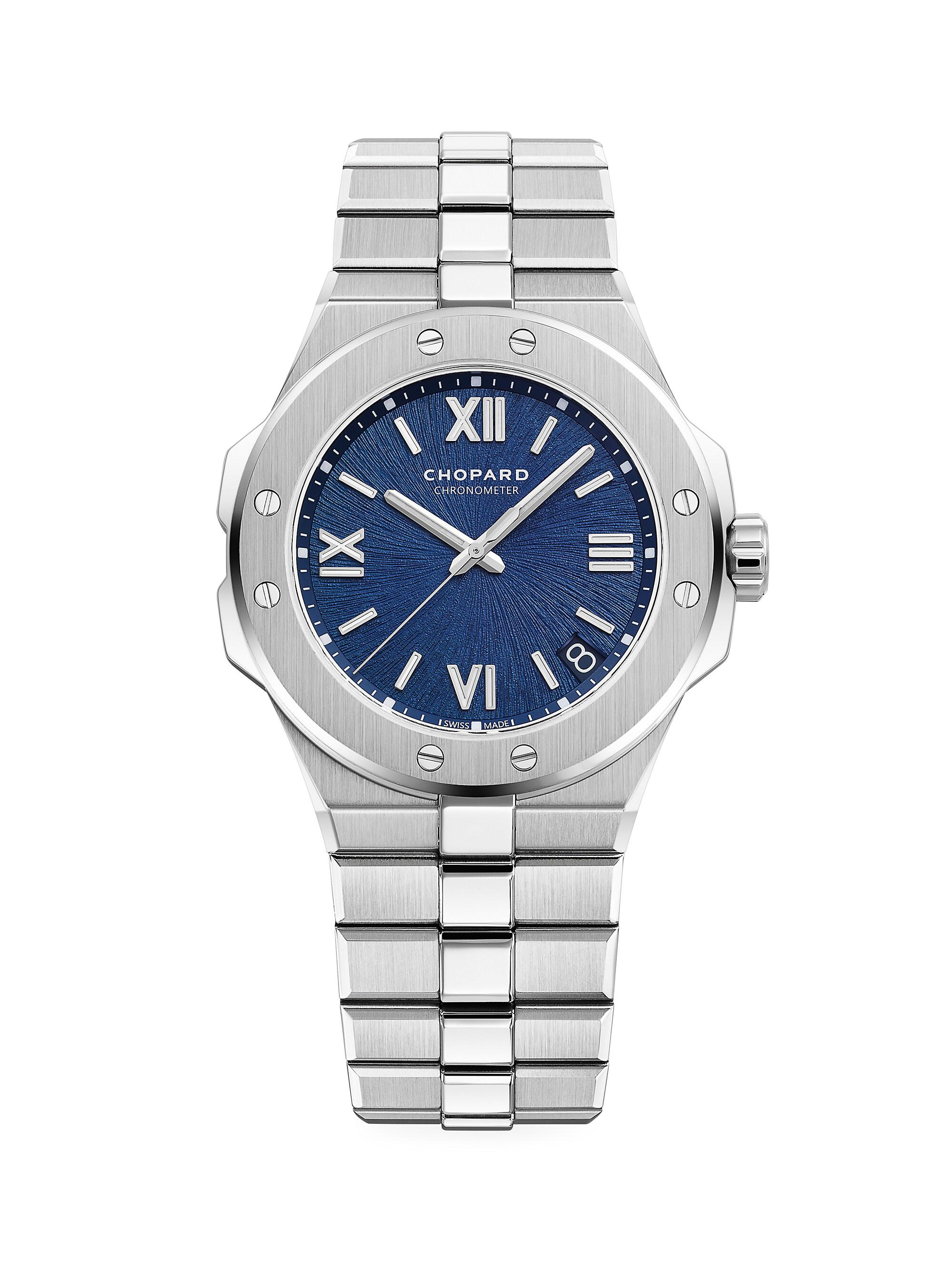 Chopard Men's Alpine Eagle Stainless Steel & Blue-Dial Bracelet Watch - Stainless Steel