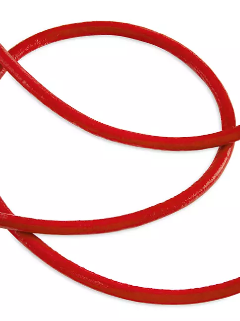 18K Crimson Leather Cord 32 by templestclair