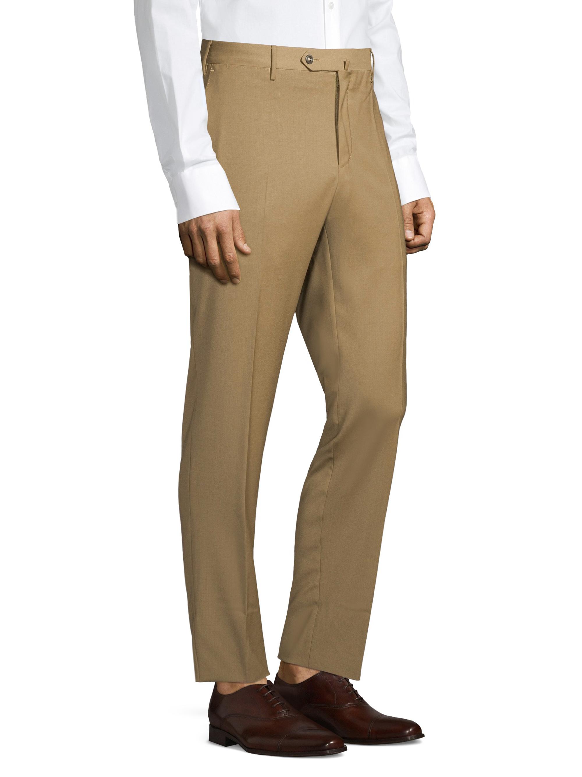 PT TORINO-TRAVELLER／SUPER SLIM FIT PT Torino Traveller Slim-Fit Performance Wool Trousers | Saks