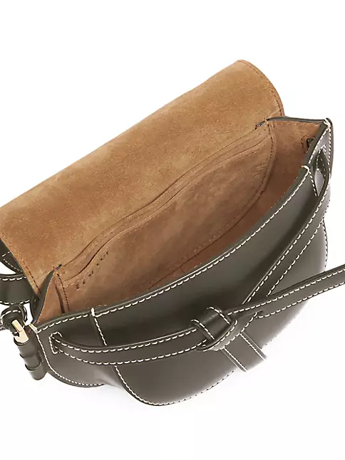 NEW LOEWE Mini Gate Dual Waist Bum Bag Fanny Pack Tan Leather
