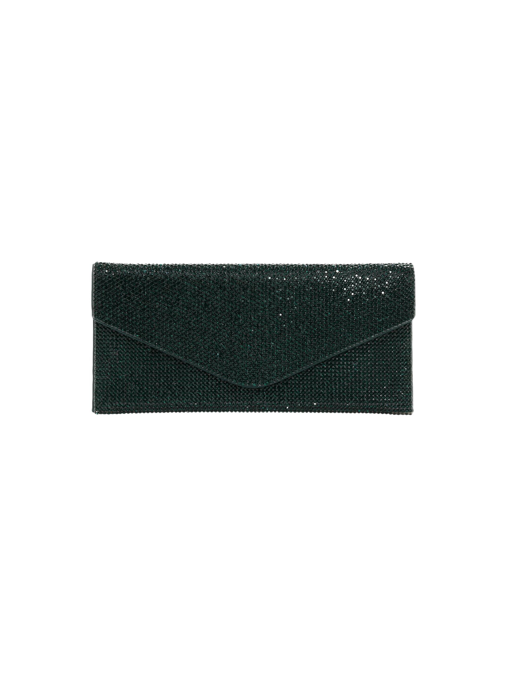 Judith Leiber Couture Women's Envelope Crystal Clutch - Ebonized Emerald