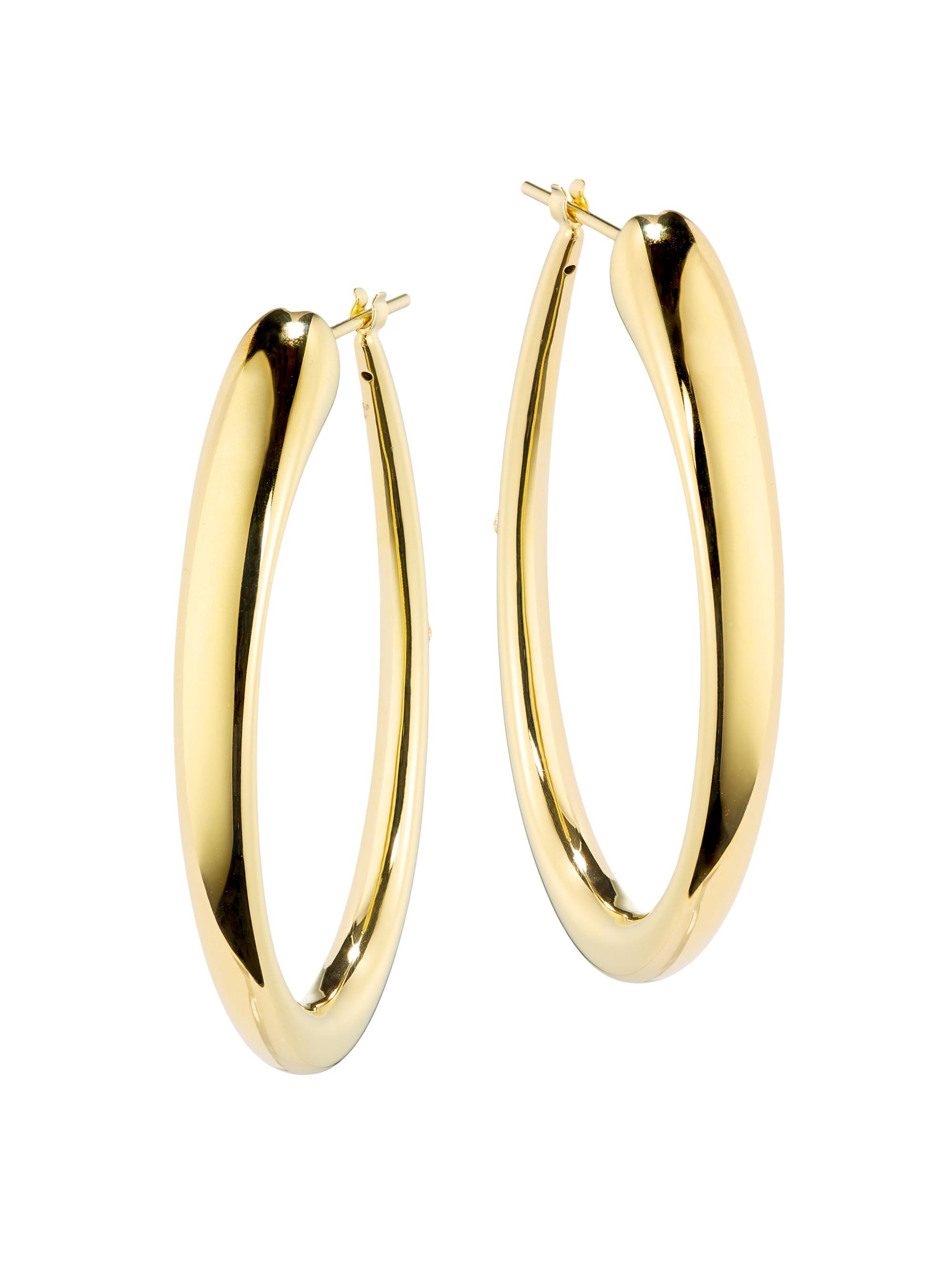 Roberto Coin Women's 18K Yellow Gold Hoop Earrings - Gold
