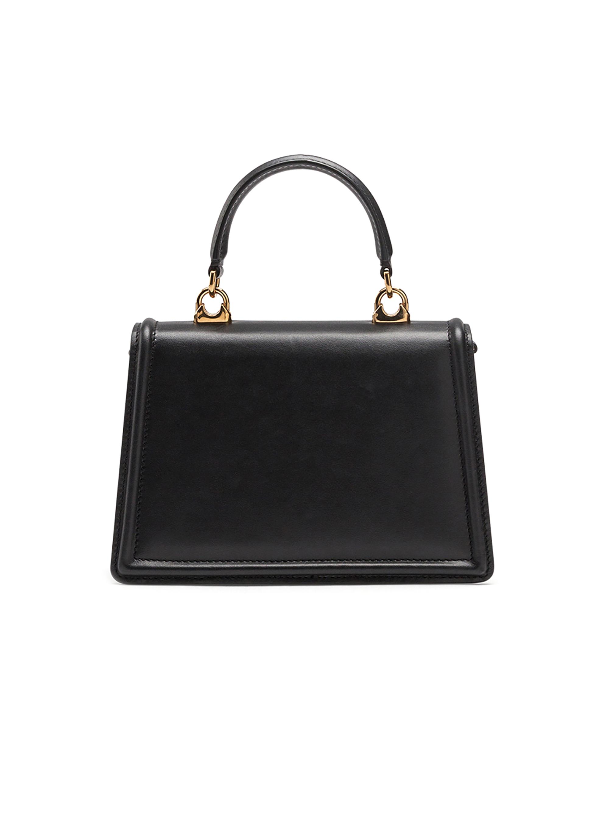 Dolce&Gabbana Devotion Leather Top Handle Bag | Saks Fifth Avenue