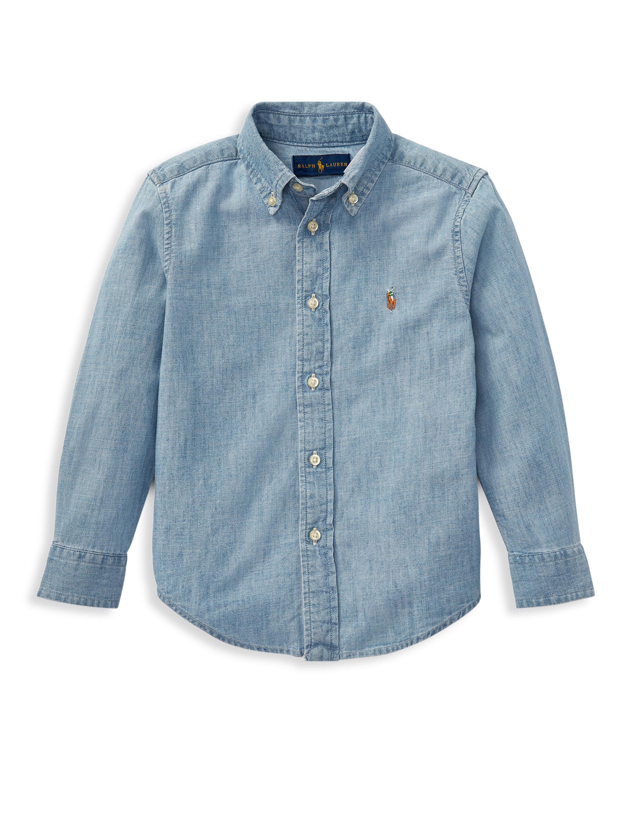 Polo Ralph Lauren Little Boy's & Boy's Chambray Shirt - Blue