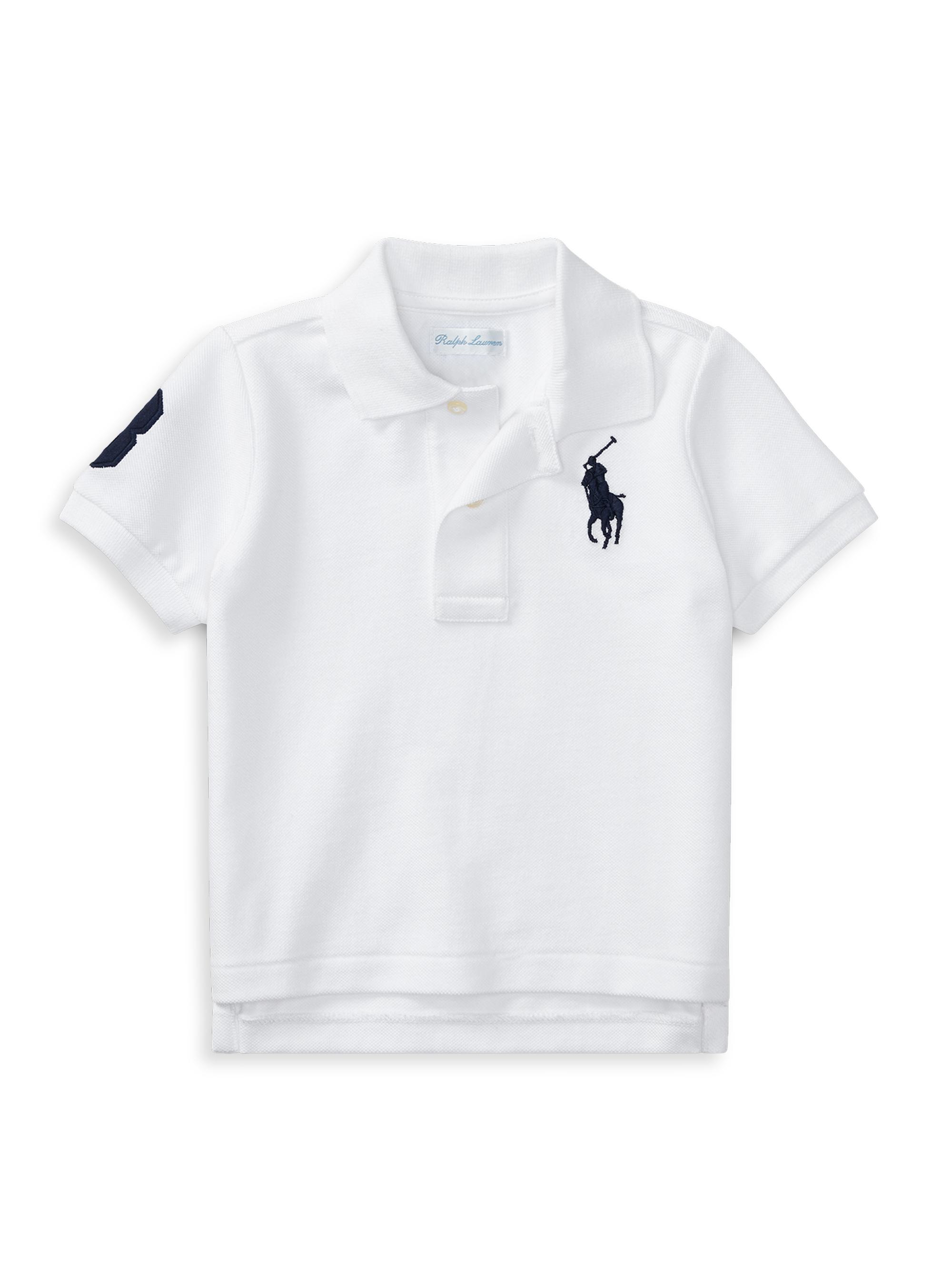 Polo Ralph Lauren Baby Boy's Knit Polo - White 9 Months